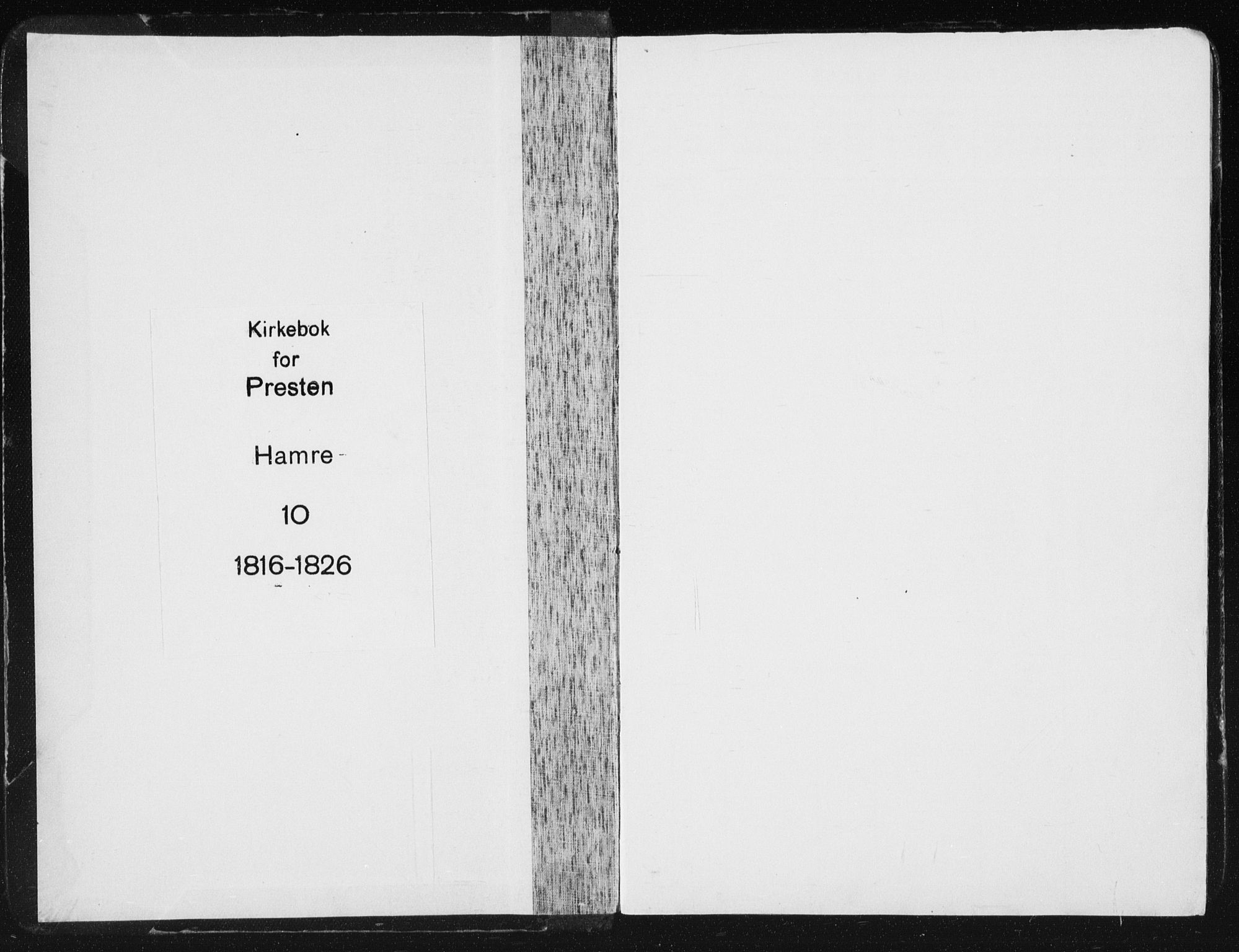 Hamre sokneprestembete, SAB/A-75501/H/Ha/Haa/Haaa/L0010: Parish register (official) no. A 10, 1816-1826