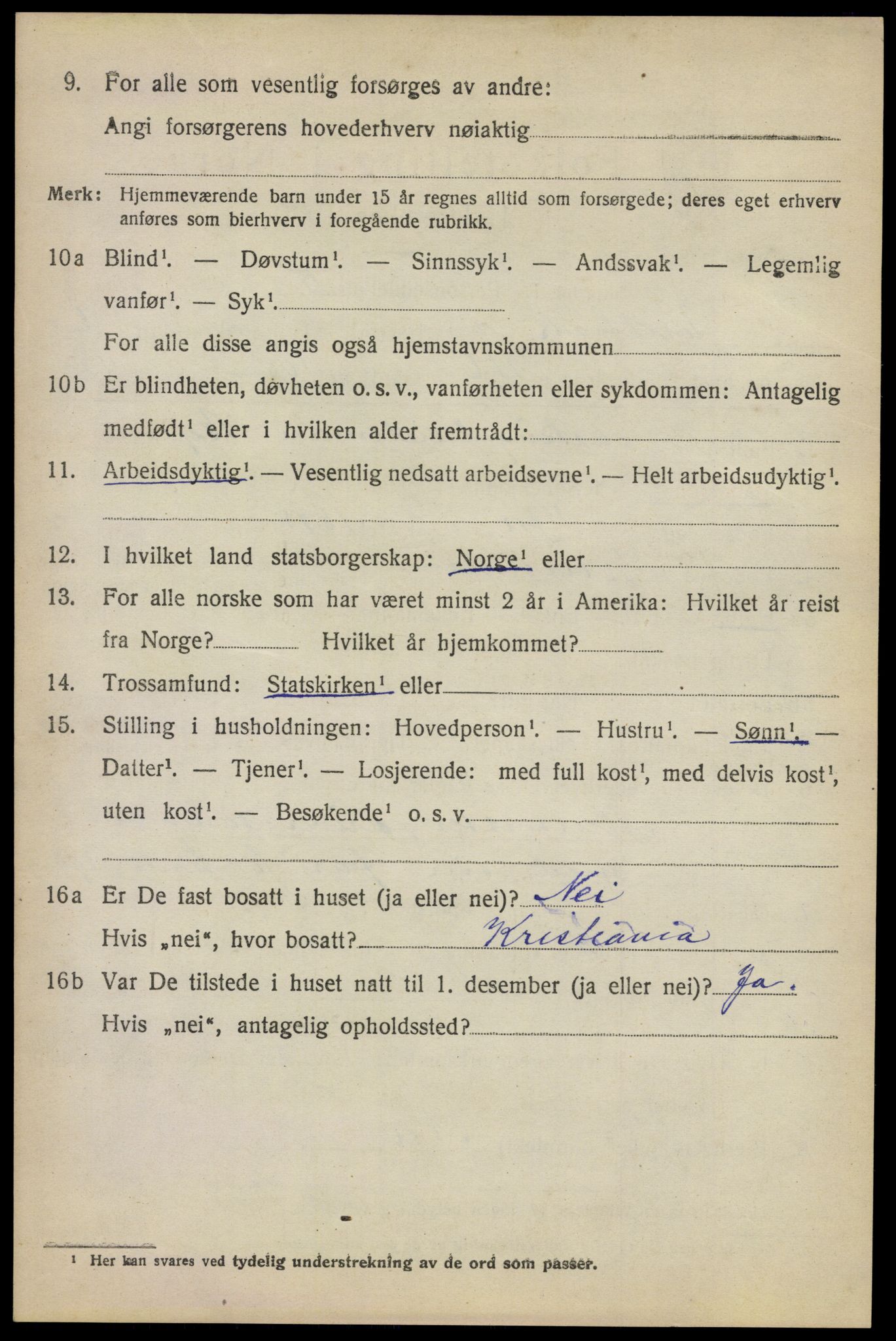 SAO, 1920 census for Enebakk, 1920, p. 6086