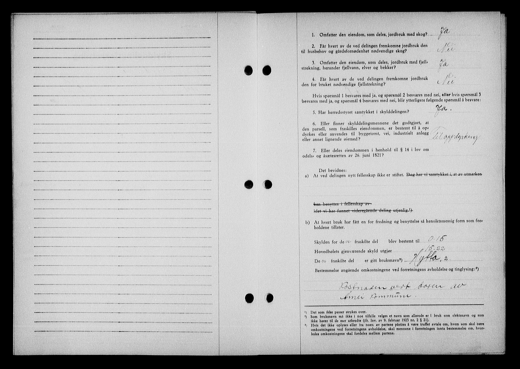 Nedenes sorenskriveri, AV/SAK-1221-0006/G/Gb/Gba/L0048: Mortgage book no. A-II, 1940-1941, Diary no: : 29/1941