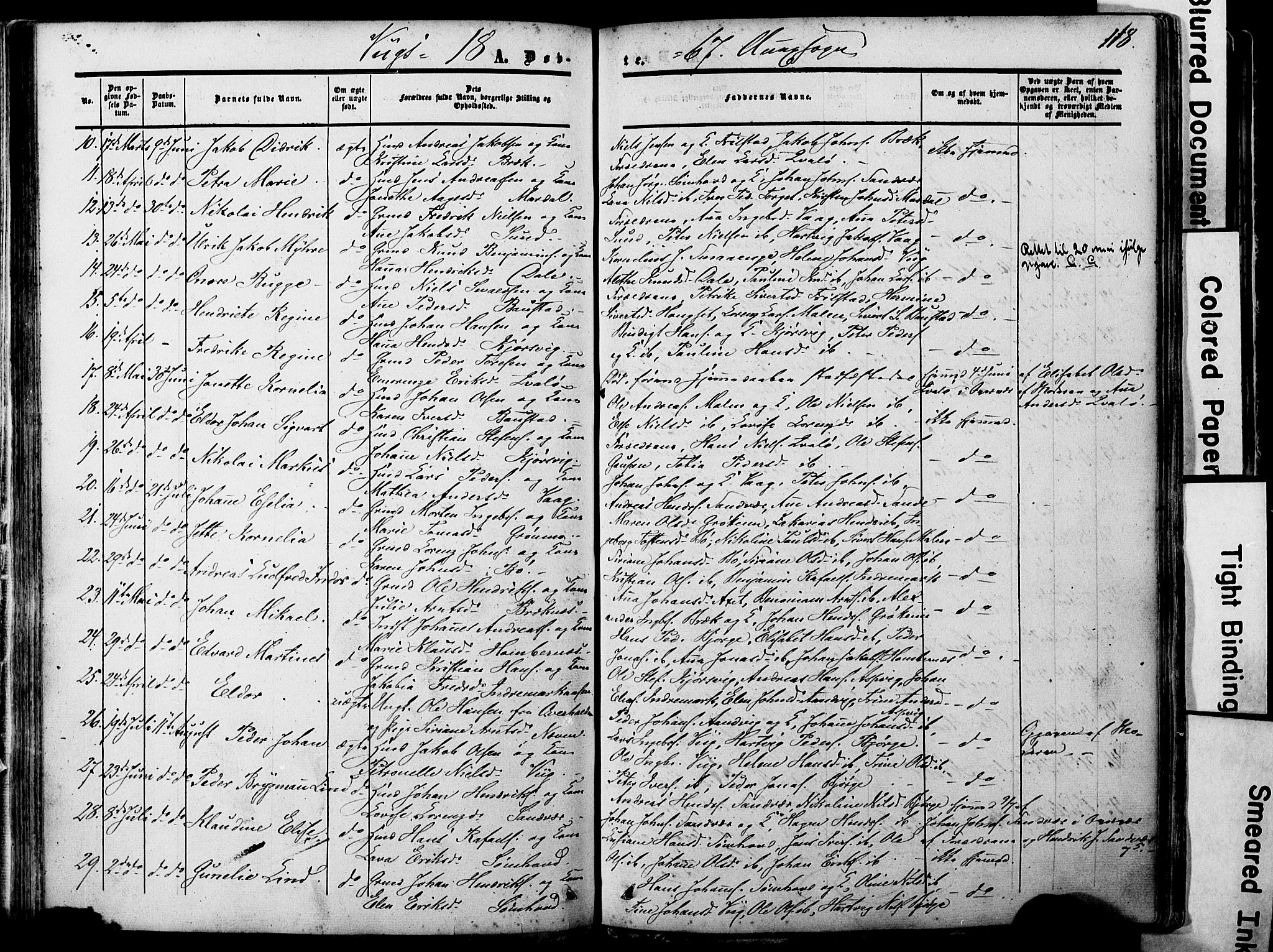 Ministerialprotokoller, klokkerbøker og fødselsregistre - Nordland, SAT/A-1459/812/L0176: Parish register (official) no. 812A05, 1834-1874, p. 118
