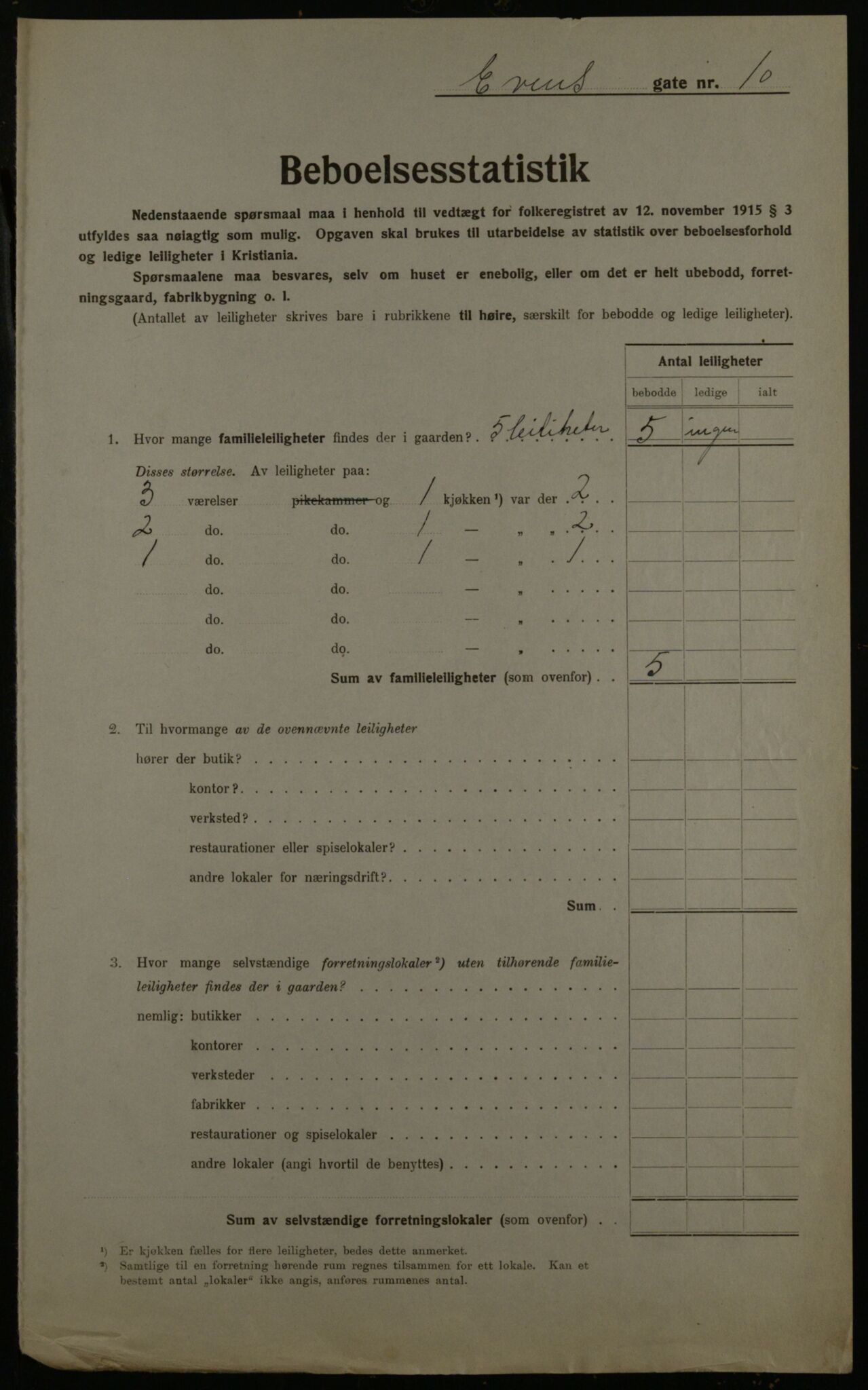OBA, Municipal Census 1923 for Kristiania, 1923, p. 25815