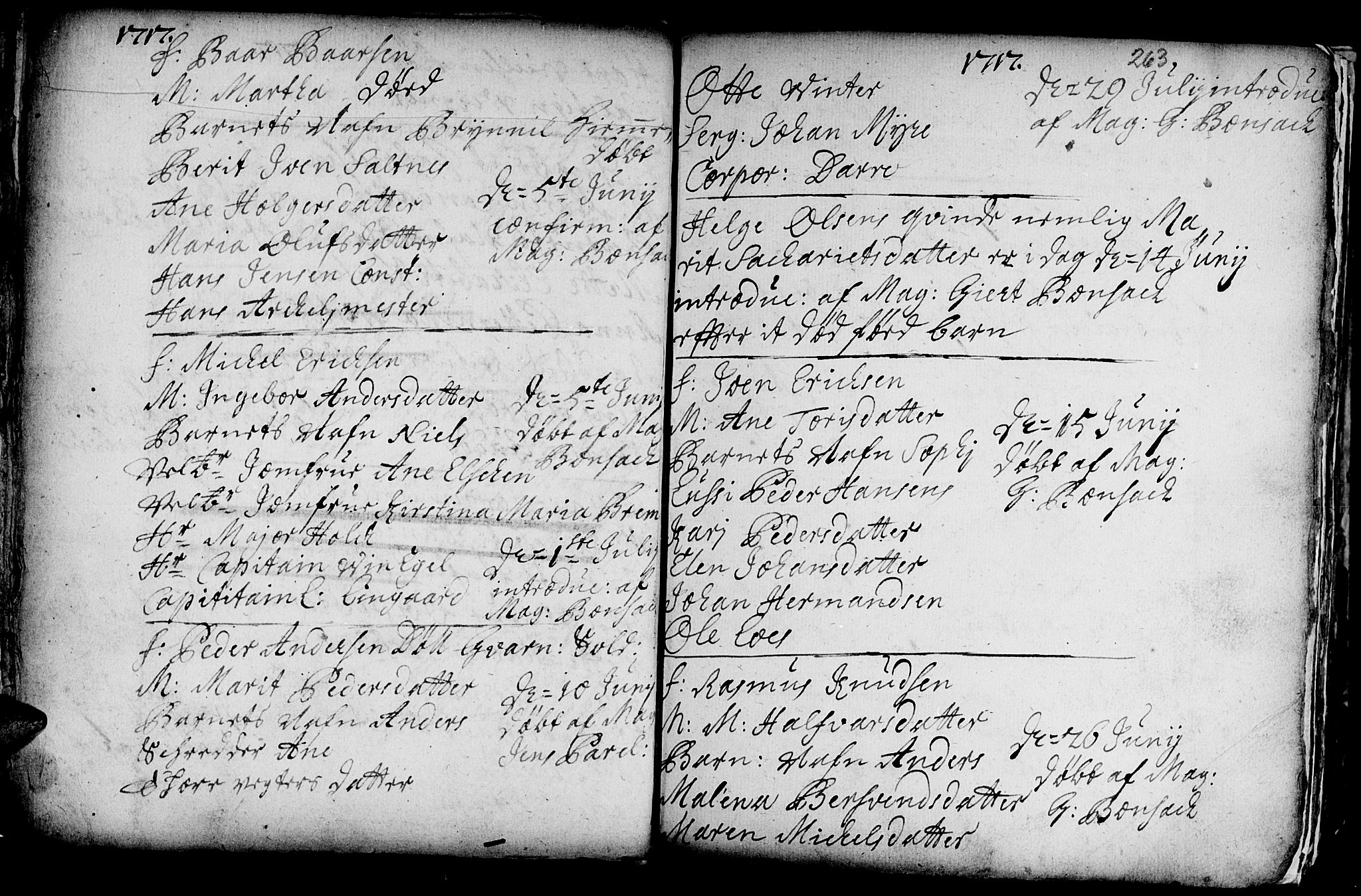 Ministerialprotokoller, klokkerbøker og fødselsregistre - Sør-Trøndelag, AV/SAT-A-1456/601/L0035: Parish register (official) no. 601A03, 1713-1728, p. 263