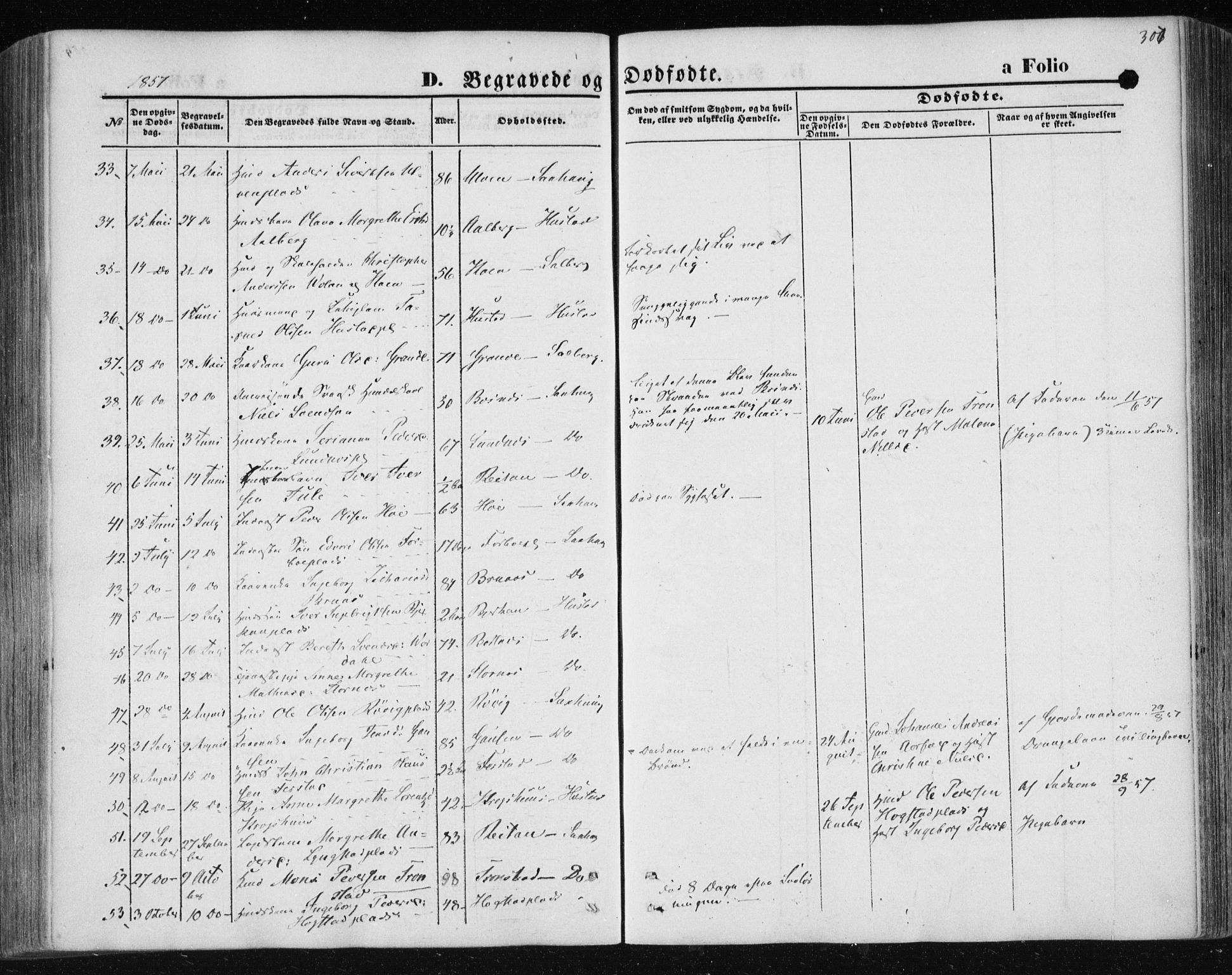Ministerialprotokoller, klokkerbøker og fødselsregistre - Nord-Trøndelag, SAT/A-1458/730/L0283: Parish register (official) no. 730A08, 1855-1865, p. 307