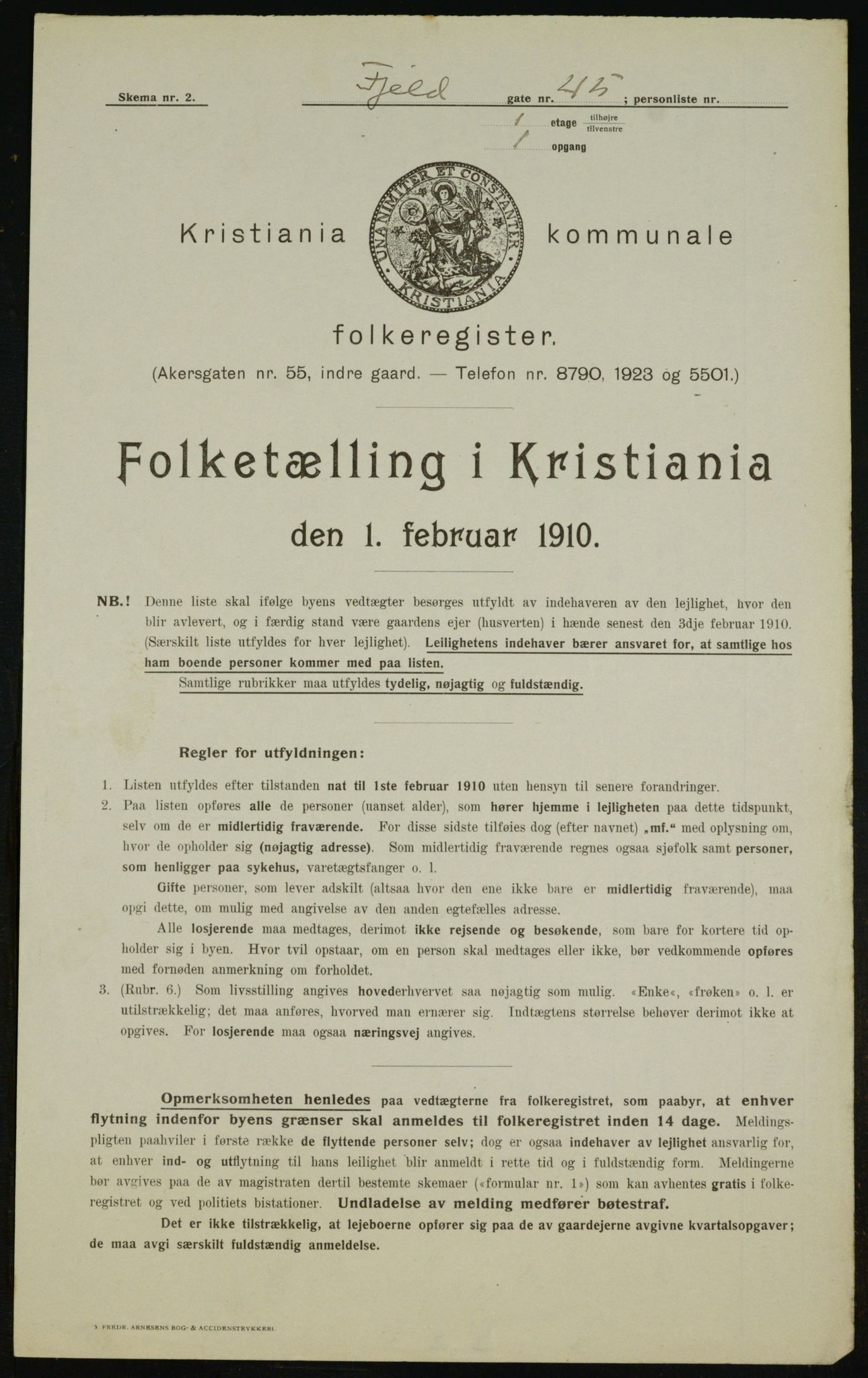 OBA, Municipal Census 1910 for Kristiania, 1910, p. 23142