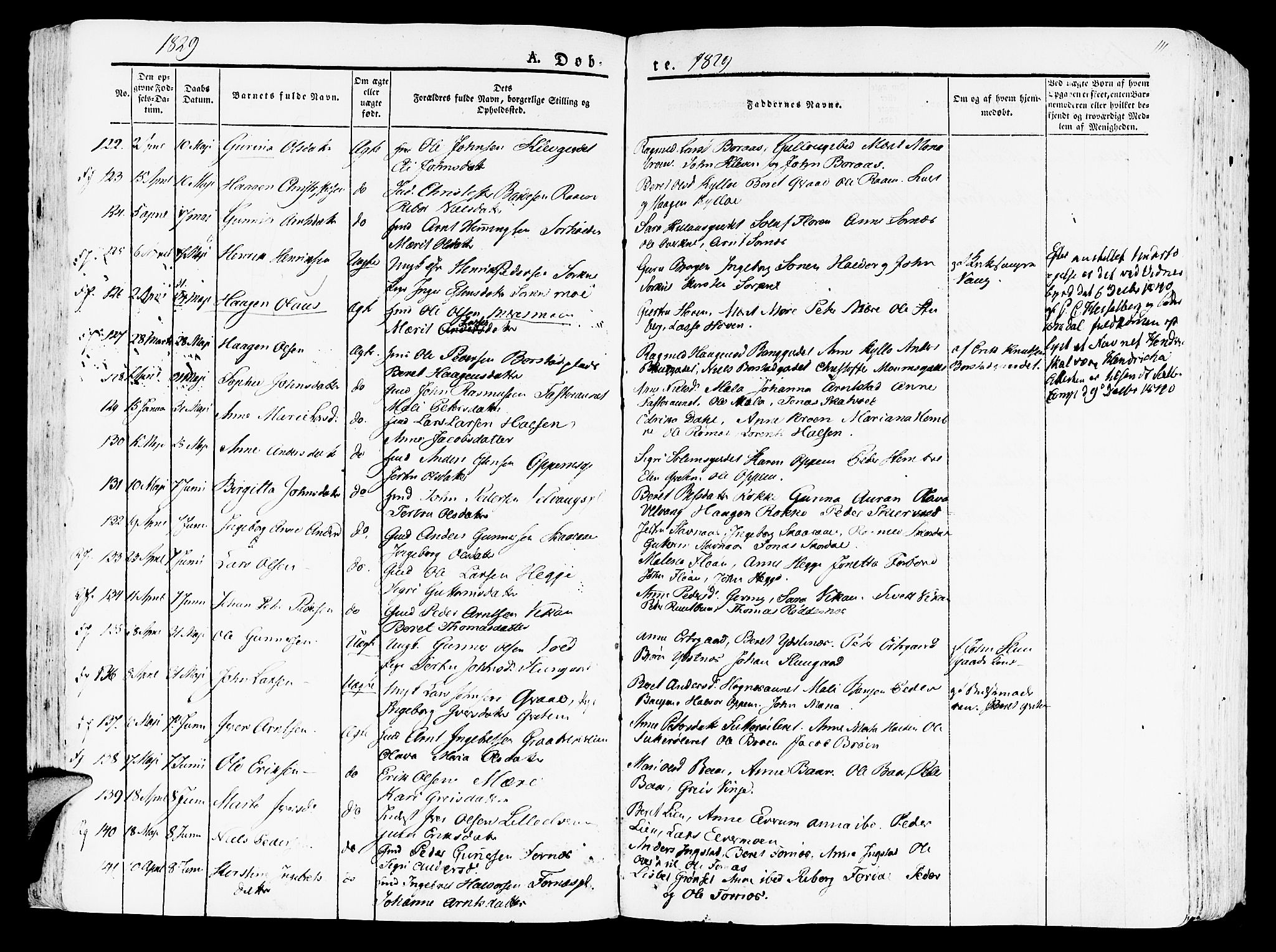Ministerialprotokoller, klokkerbøker og fødselsregistre - Nord-Trøndelag, SAT/A-1458/709/L0070: Parish register (official) no. 709A10, 1820-1832, p. 111