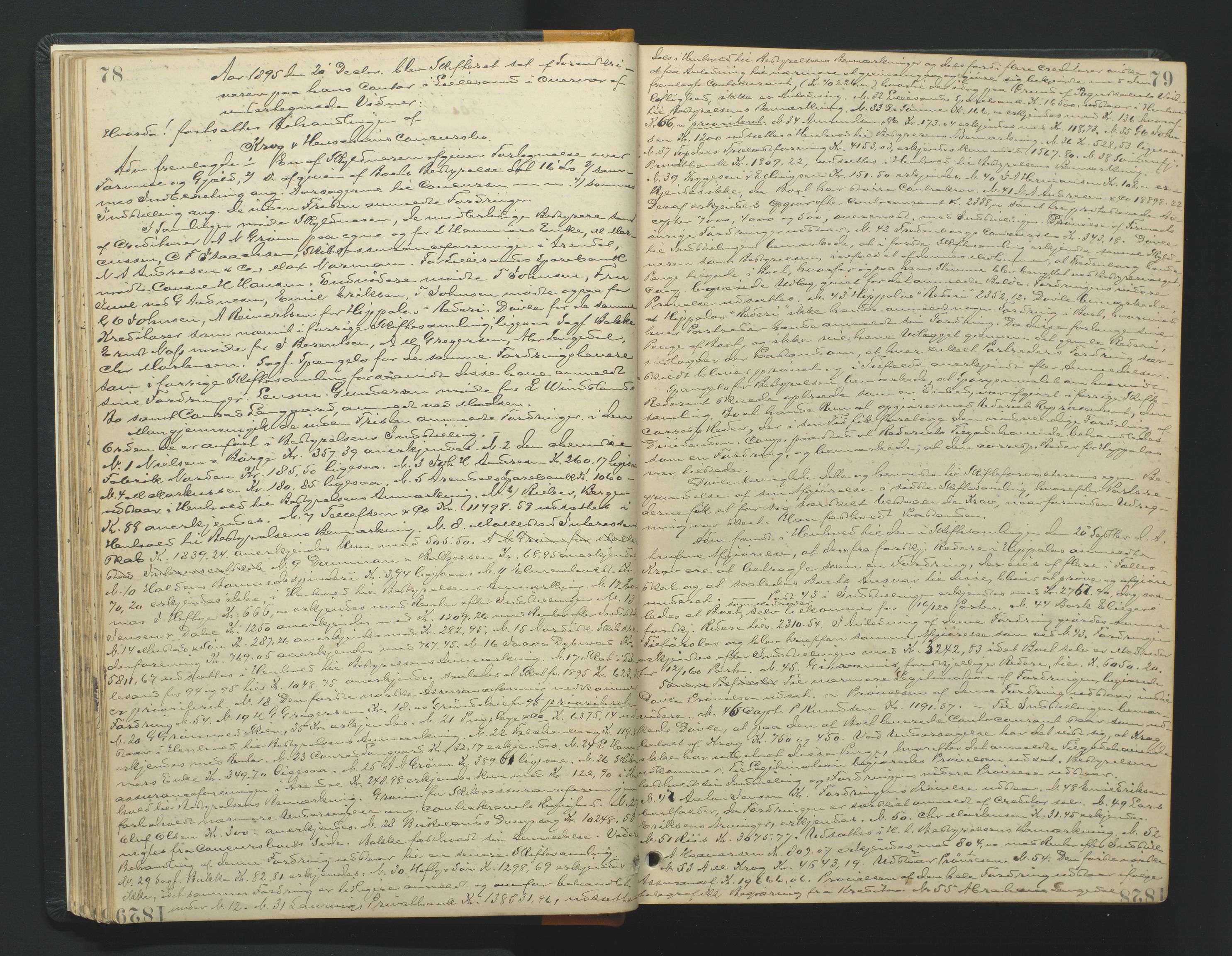 Vestre Nedenes/Sand sorenskriveri, AV/SAK-1221-0010/H/Hc/L0007: Skifteforhandlingsprotokoll nr. 5, 1894-1916, p. 78-79