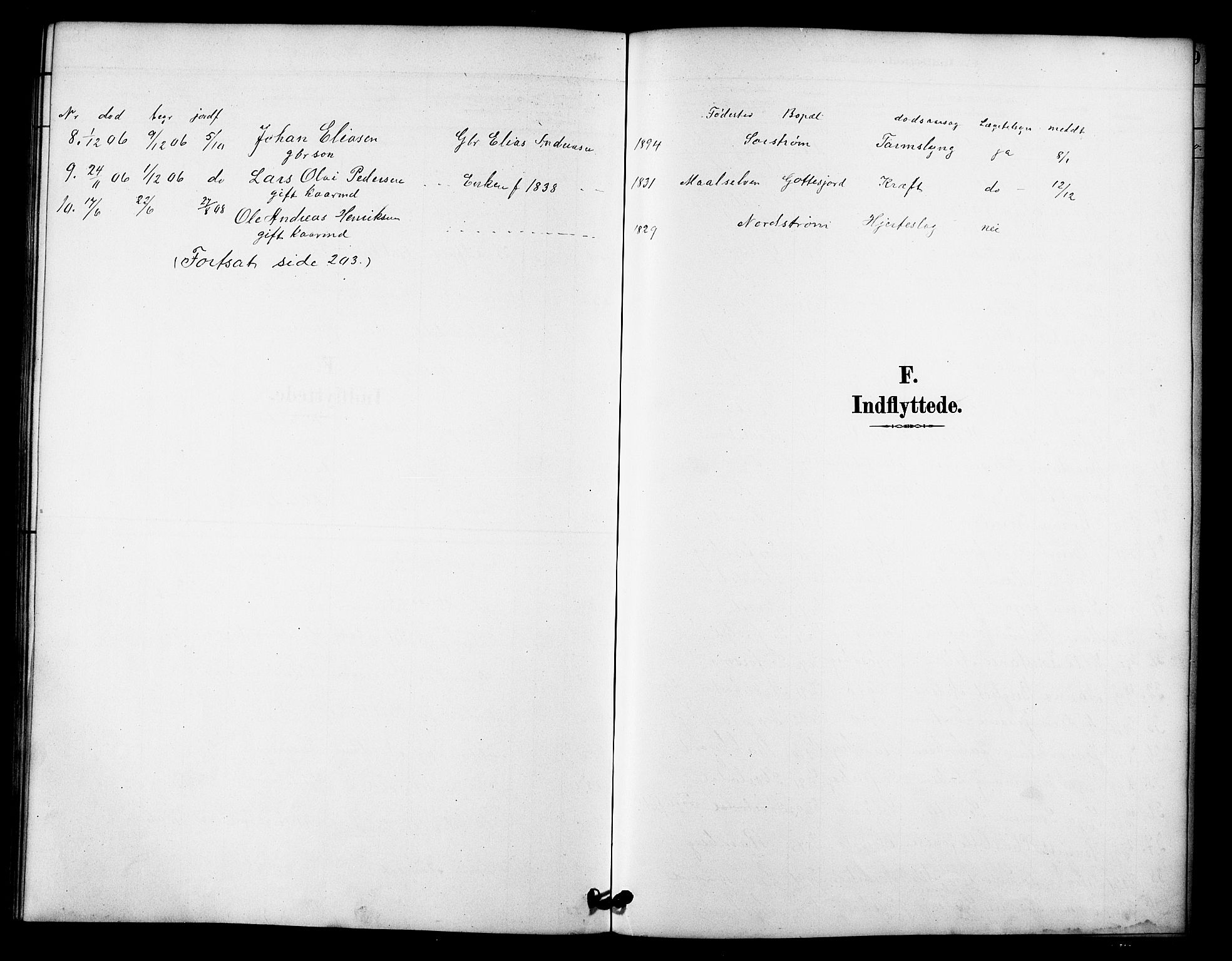 Tranøy sokneprestkontor, SATØ/S-1313/I/Ia/Iab/L0022klokker: Parish register (copy) no. 22, 1887-1912