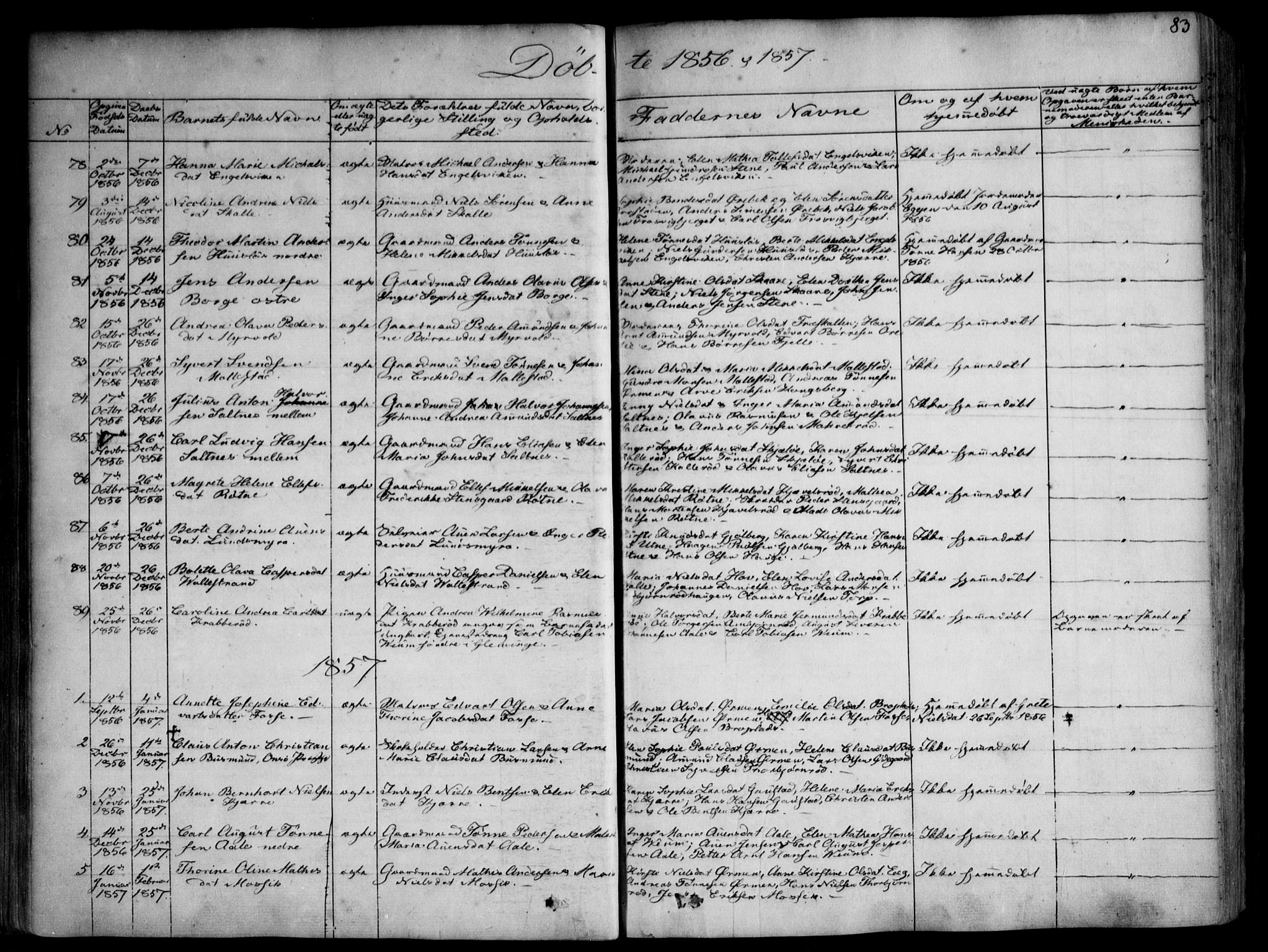 Onsøy prestekontor Kirkebøker, SAO/A-10914/F/Fa/L0003: Parish register (official) no. I 3, 1841-1860, p. 83
