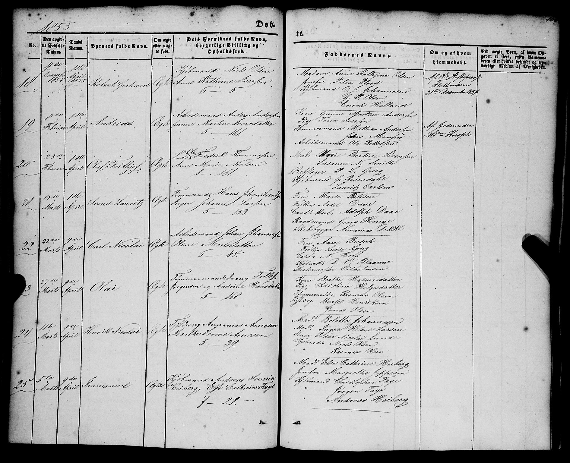 Nykirken Sokneprestembete, SAB/A-77101/H/Haa/L0014: Parish register (official) no. B 1, 1844-1858, p. 106