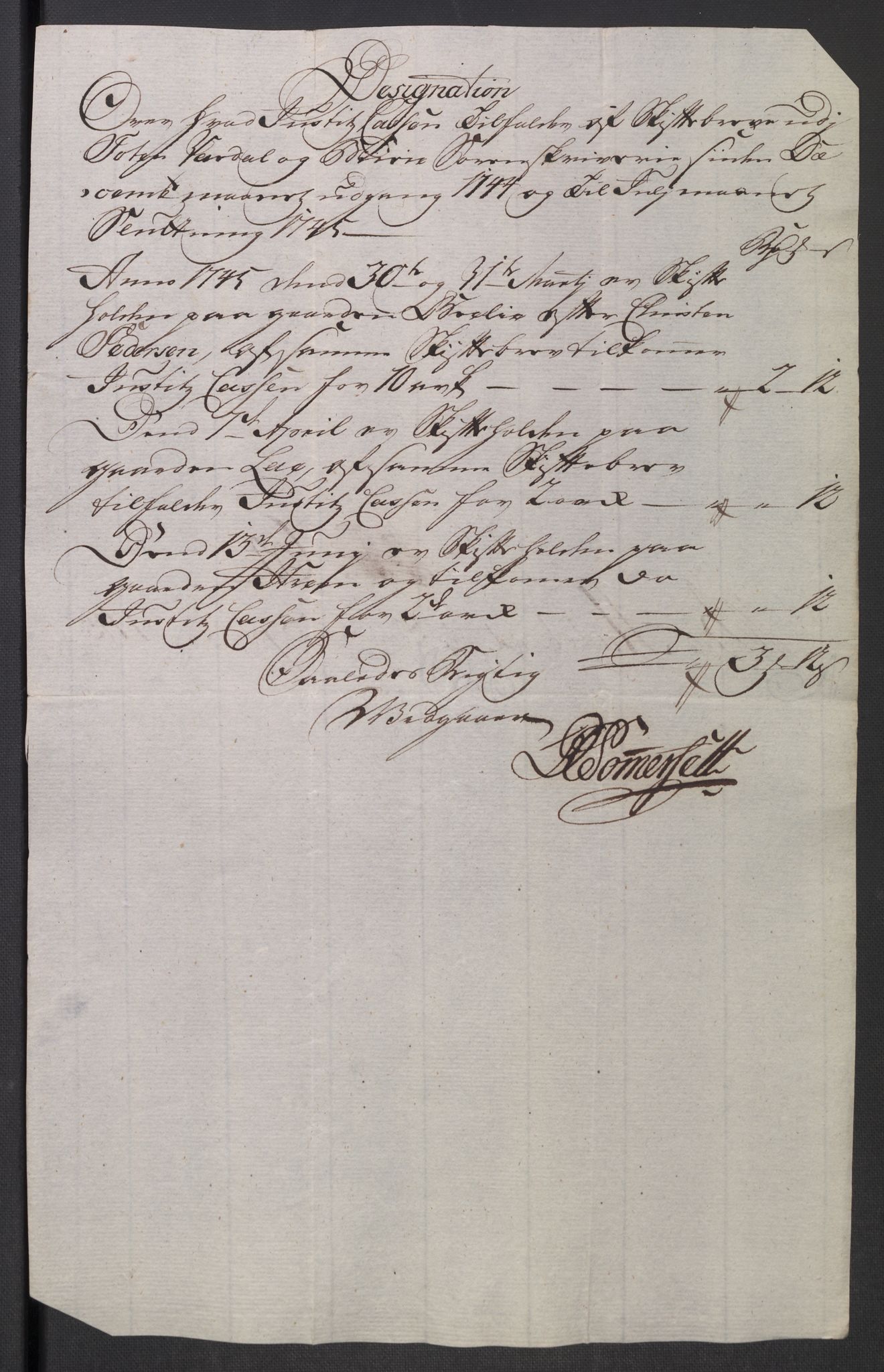 Rentekammeret inntil 1814, Reviderte regnskaper, Fogderegnskap, AV/RA-EA-4092/R18/L1345: Fogderegnskap Hadeland, Toten og Valdres, 1745-1746, p. 285