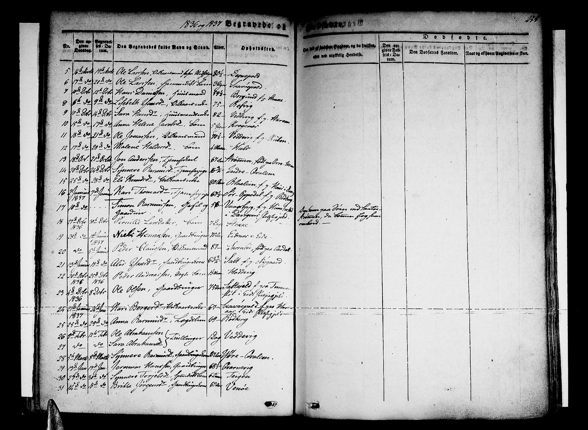 Selje sokneprestembete, SAB/A-99938/H/Ha/Haa/Haaa: Parish register (official) no. A 9, 1829-1844, p. 238