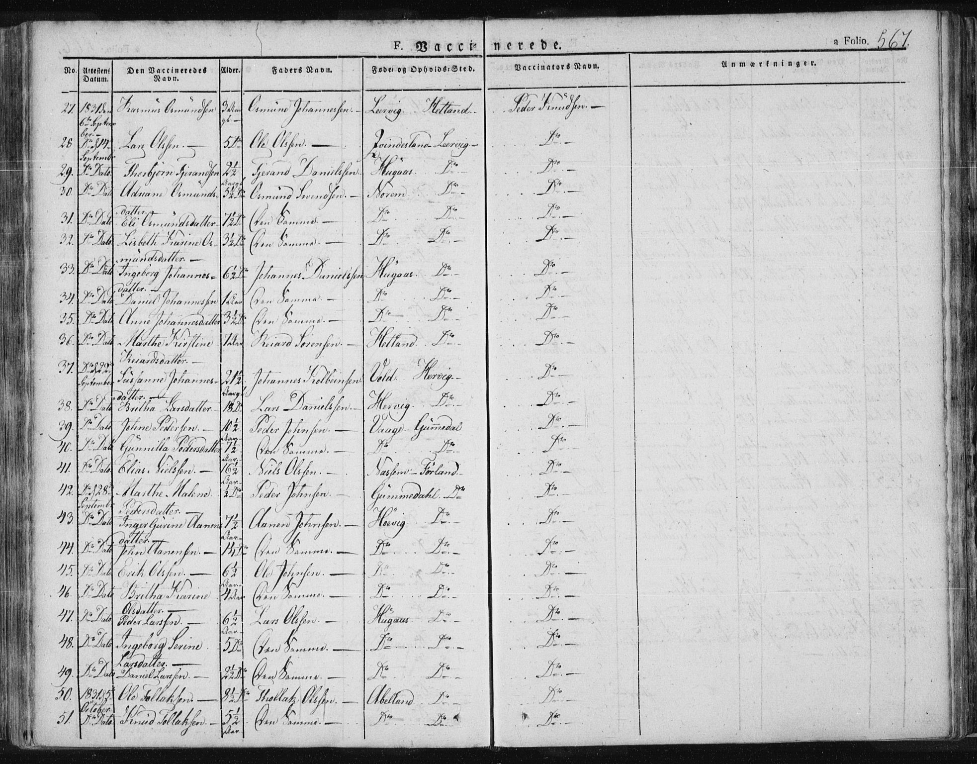 Tysvær sokneprestkontor, AV/SAST-A -101864/H/Ha/Haa/L0001: Parish register (official) no. A 1.2, 1831-1856, p. 567