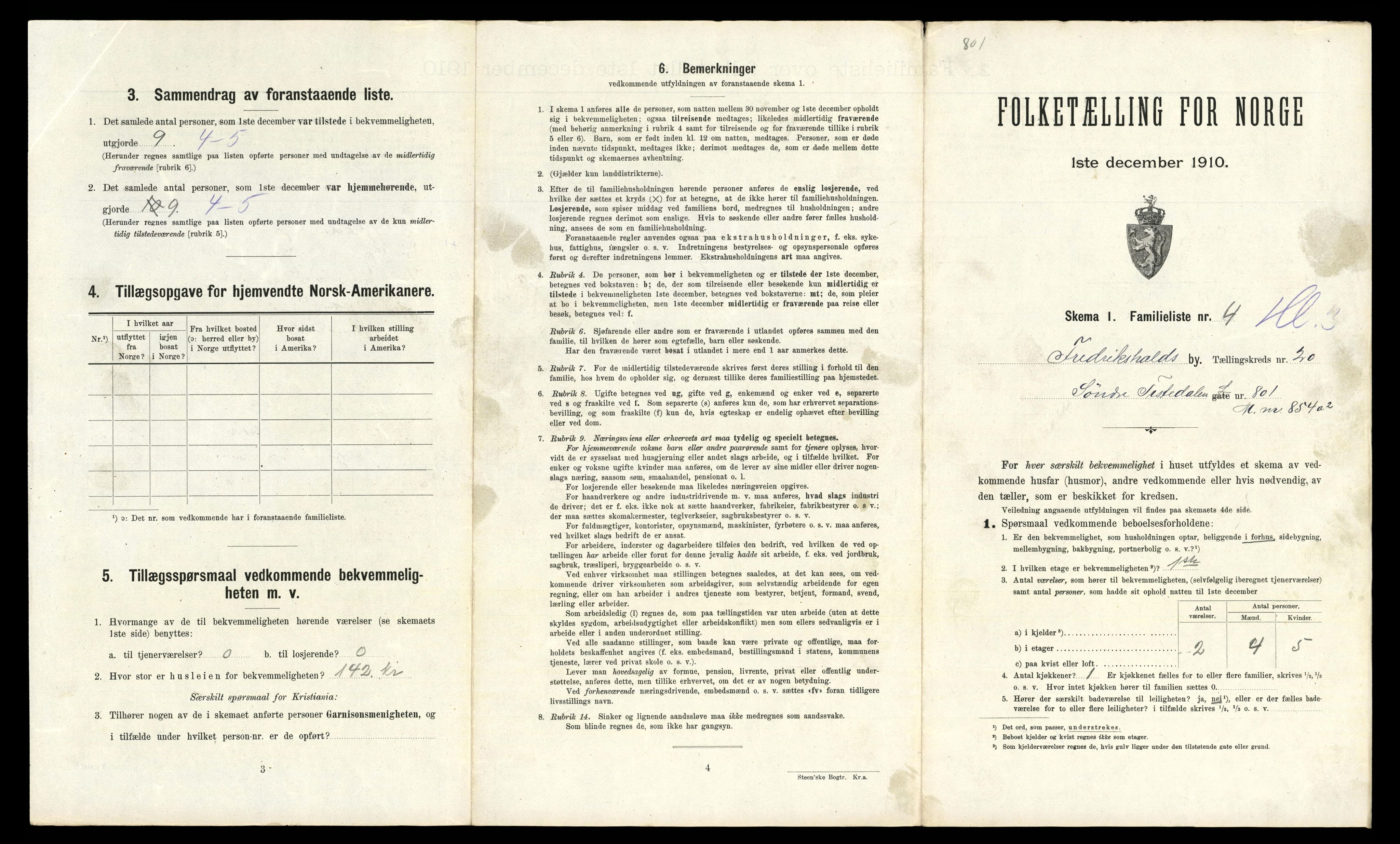 RA, 1910 census for Fredrikshald, 1910, p. 6862