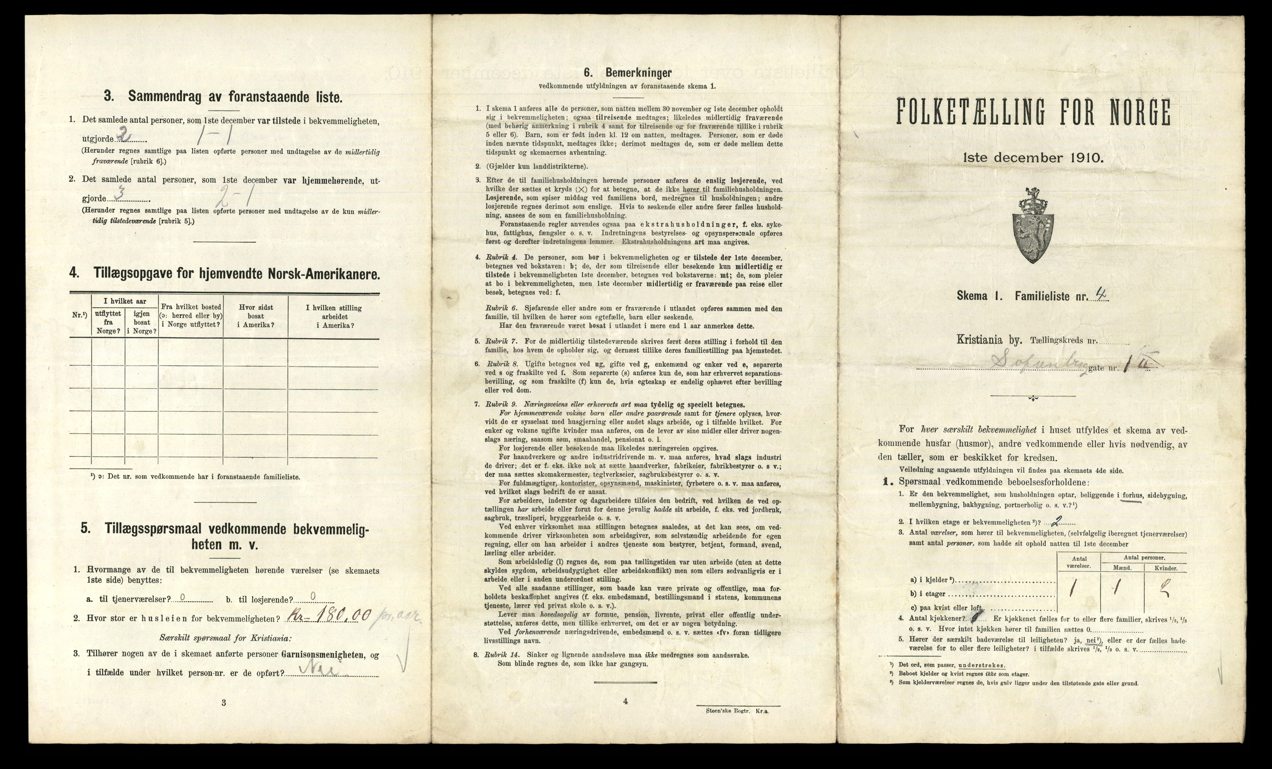 RA, 1910 census for Kristiania, 1910, p. 93651