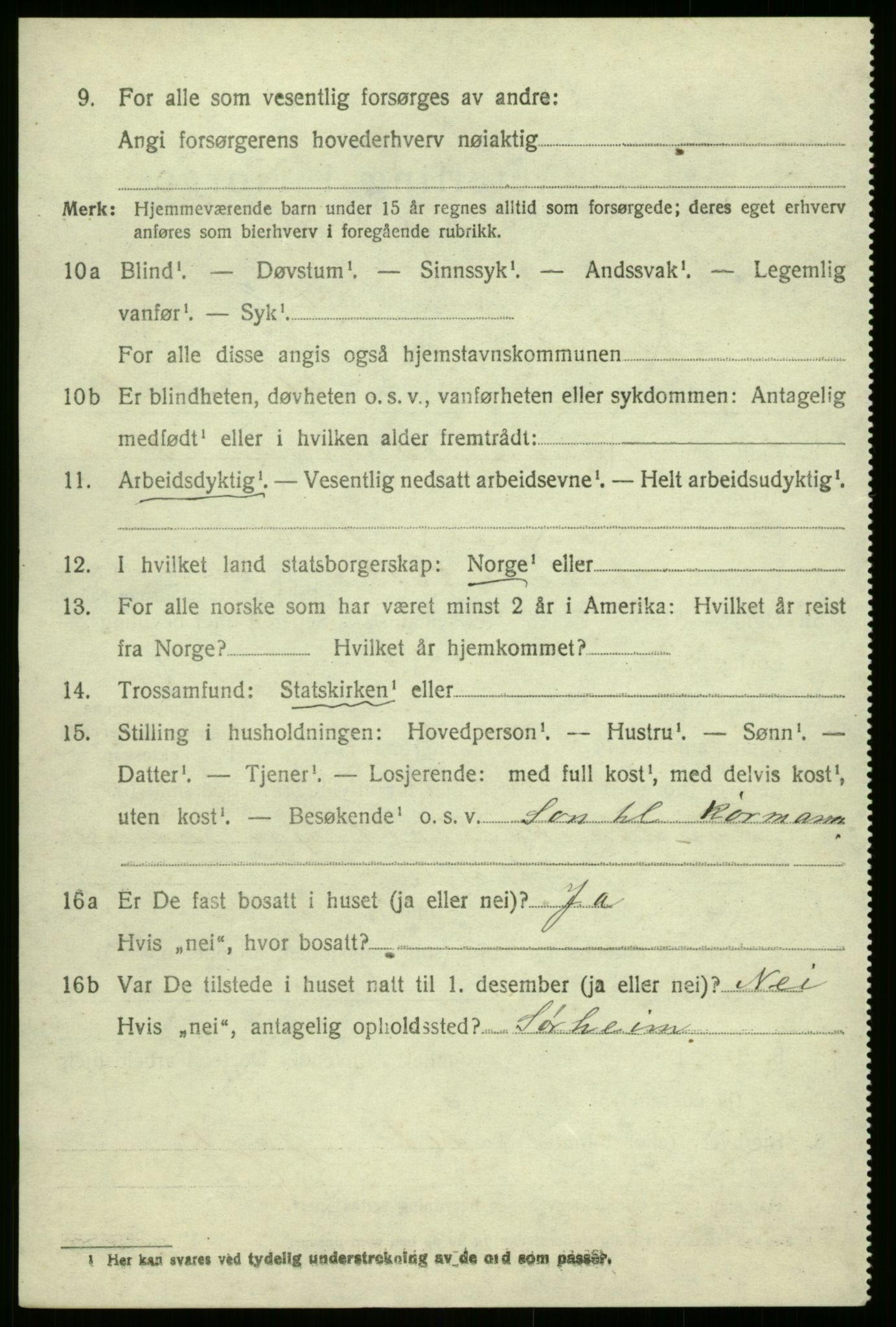 SAB, 1920 census for Luster, 1920, p. 5113