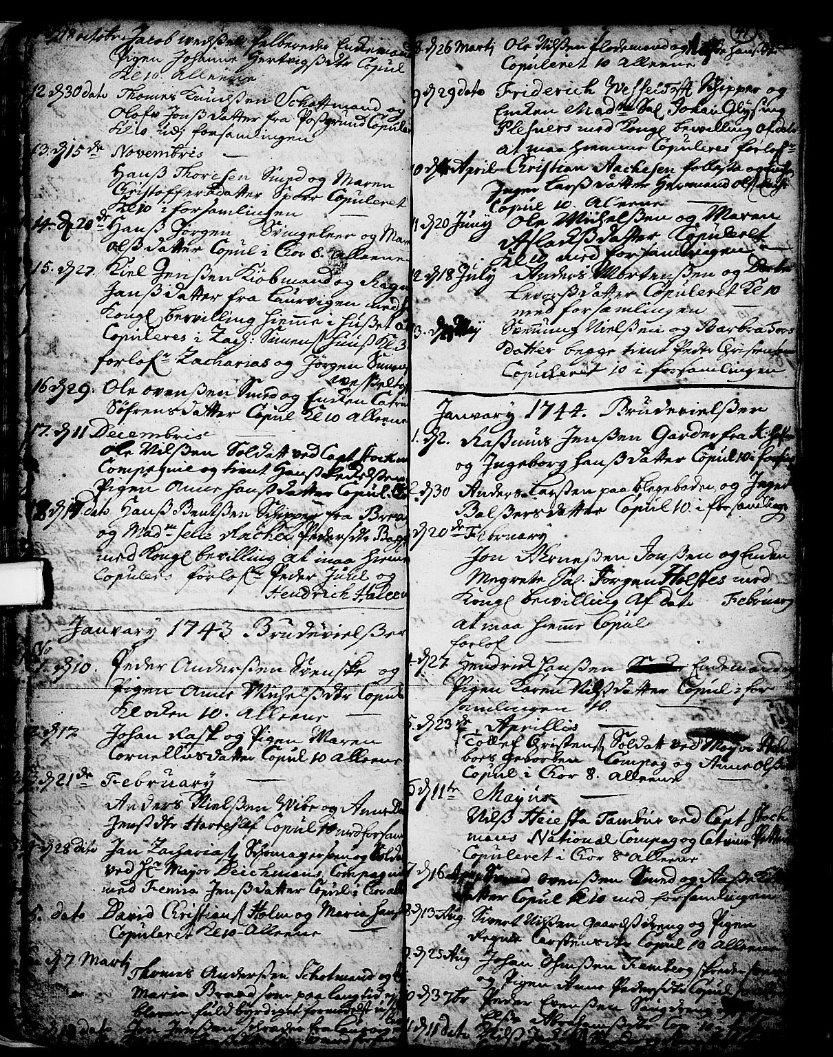 Skien kirkebøker, SAKO/A-302/F/Fa/L0002: Parish register (official) no. 2, 1716-1757, p. 41