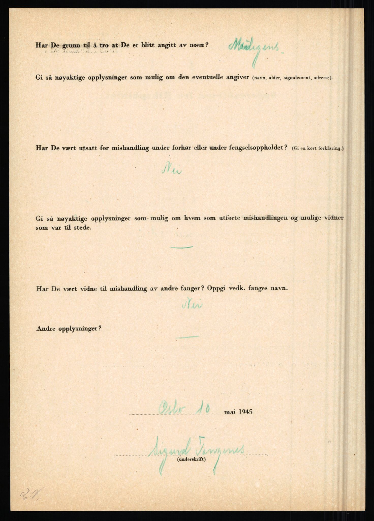 Rikspolitisjefen, AV/RA-S-1560/L/L0016: Sti, Lauritz - Tettum, Karl August, 1940-1945, p. 1002