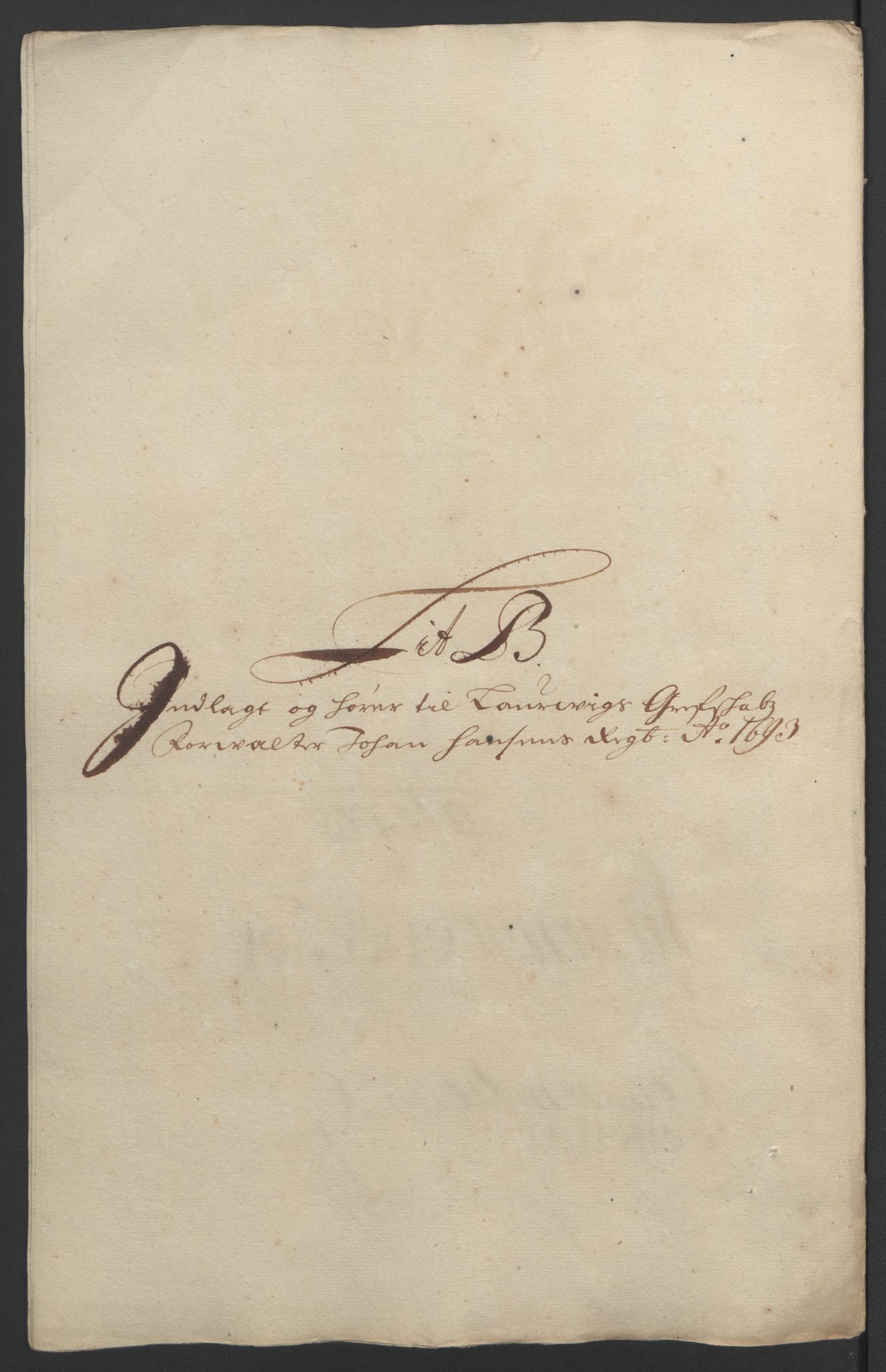 Rentekammeret inntil 1814, Reviderte regnskaper, Fogderegnskap, AV/RA-EA-4092/R33/L1974: Fogderegnskap Larvik grevskap, 1693-1695, p. 48