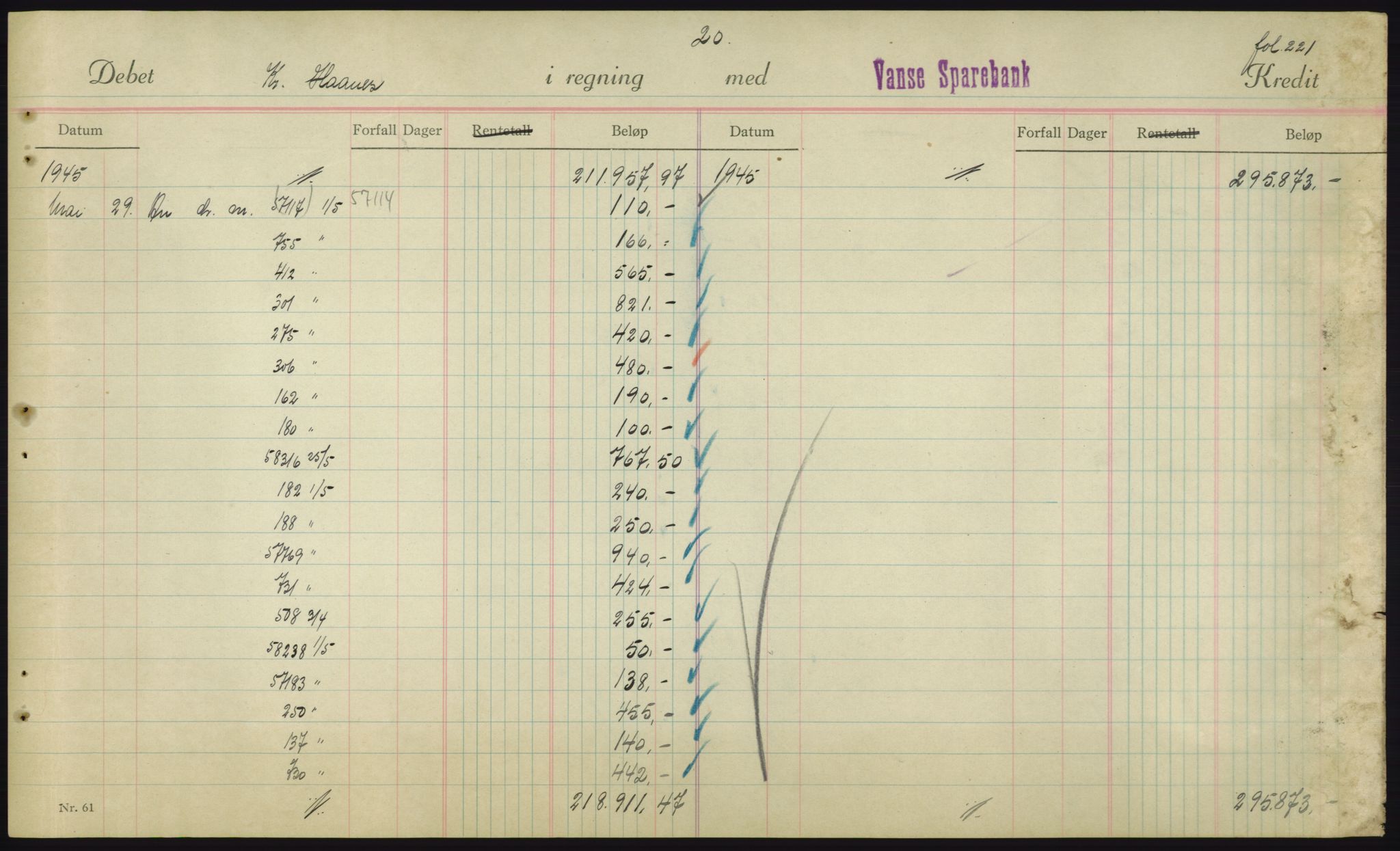 Forsvarsdepartementet, 10. kontor / Oppgjørskontoret, AV/RA-RAFA-1225/D/Db/L0180: Lista oppgjørskontor, 1942-1952, p. 1949