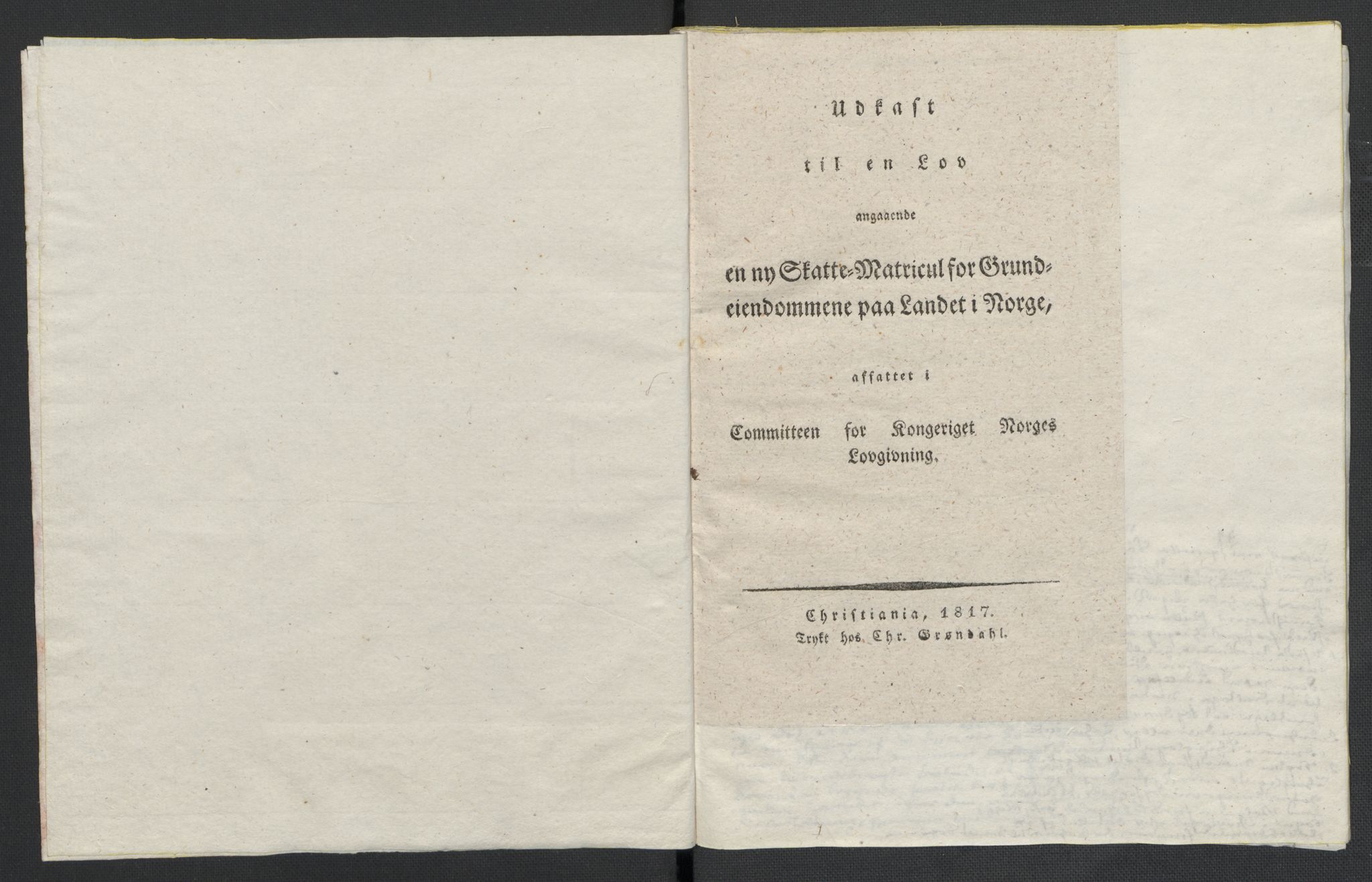 Christie, Wilhelm Frimann Koren, RA/PA-0014/F/L0006: Christies dokumenter fra Stortinget, 1817-1818, p. 418