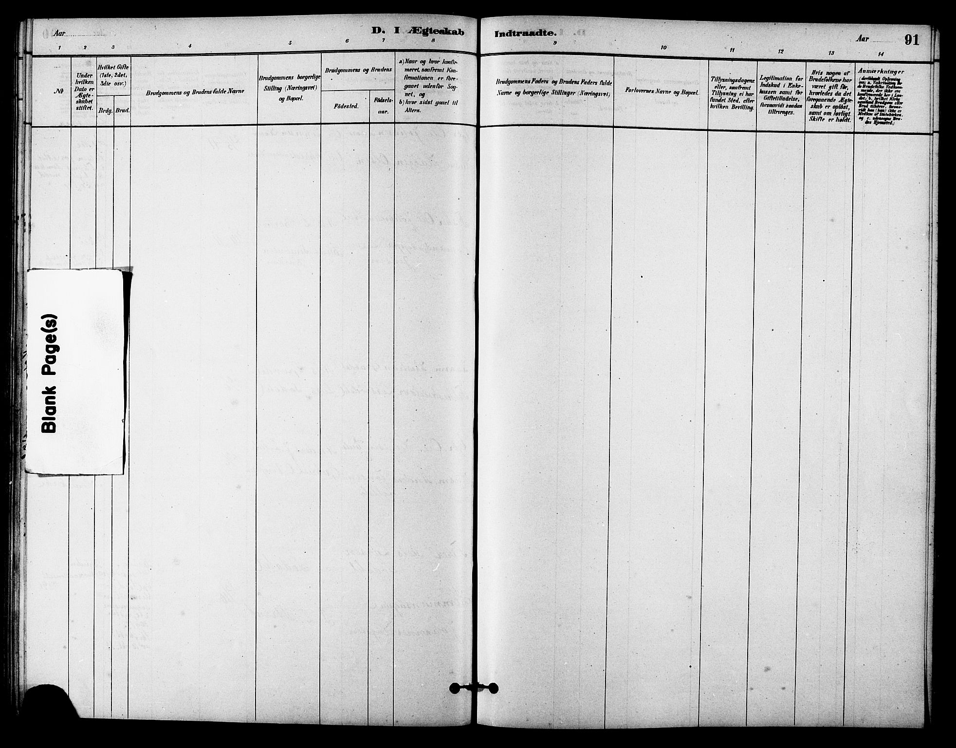 Ministerialprotokoller, klokkerbøker og fødselsregistre - Sør-Trøndelag, AV/SAT-A-1456/631/L0514: Parish register (copy) no. 631C02, 1879-1912, p. 91