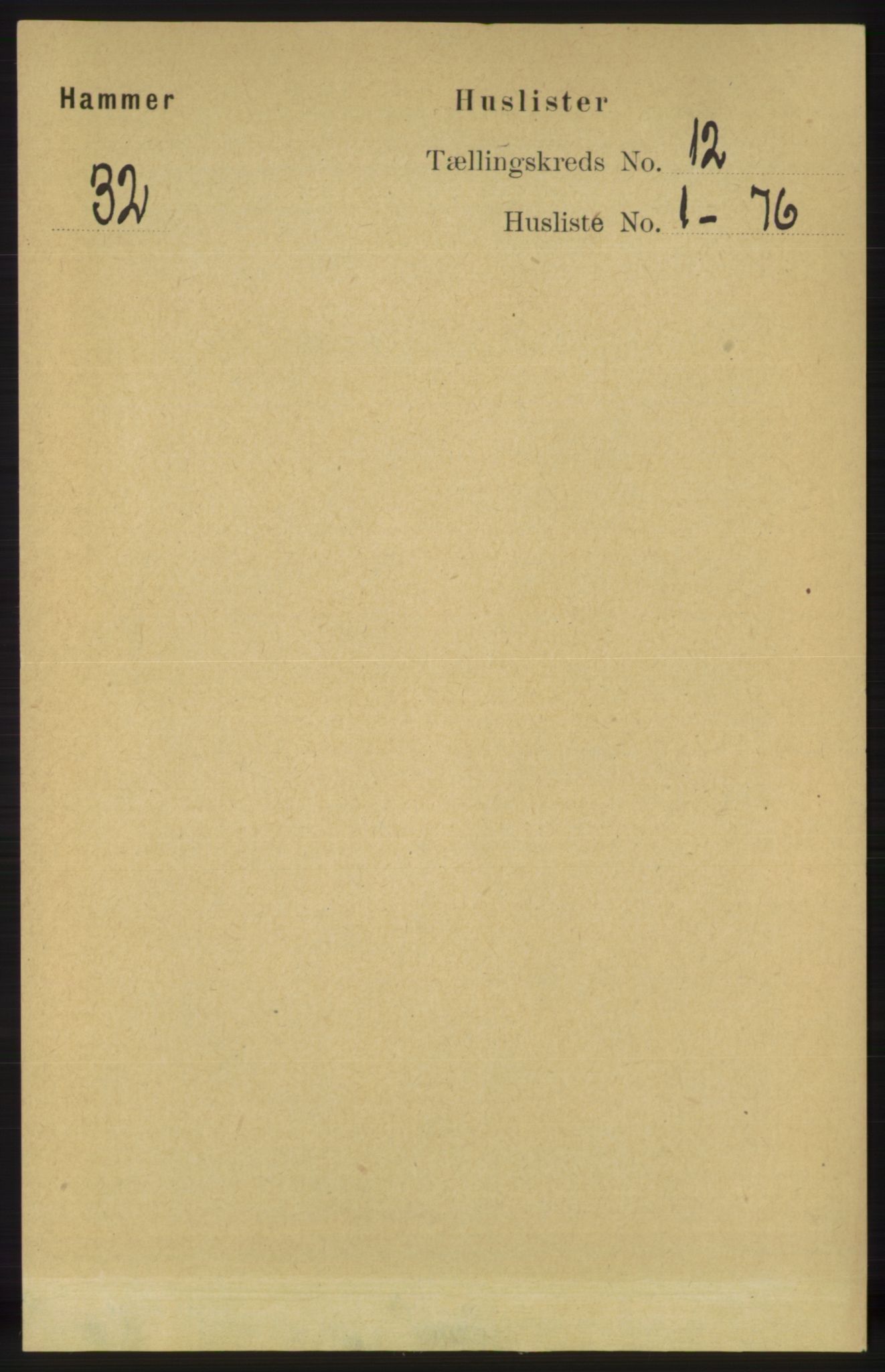RA, 1891 census for 1254 Hamre, 1891, p. 3408