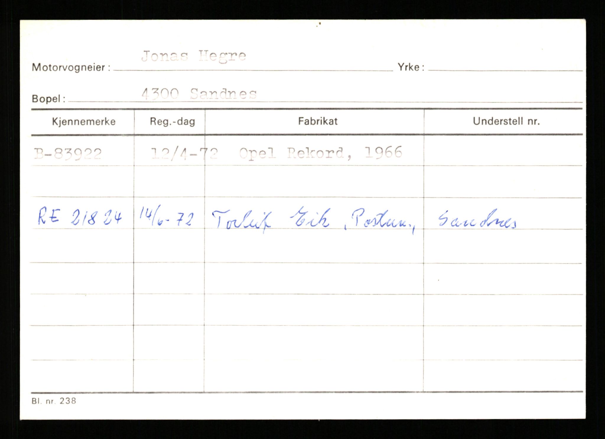 Stavanger trafikkstasjon, AV/SAST-A-101942/0/G/L0008: Registreringsnummer: 67519 - 84533, 1930-1971, p. 3002