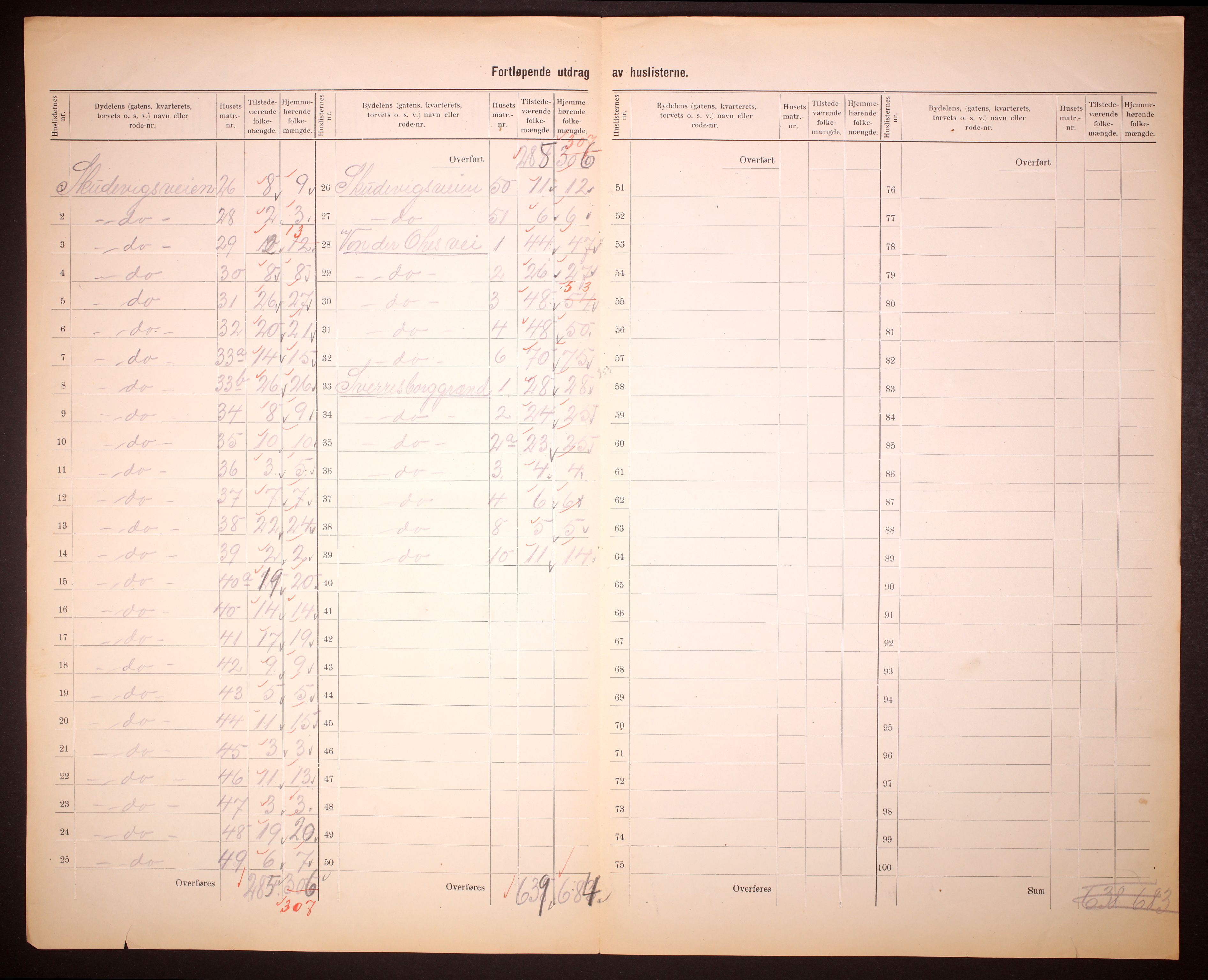 RA, 1910 census for Bergen, 1910, p. 327