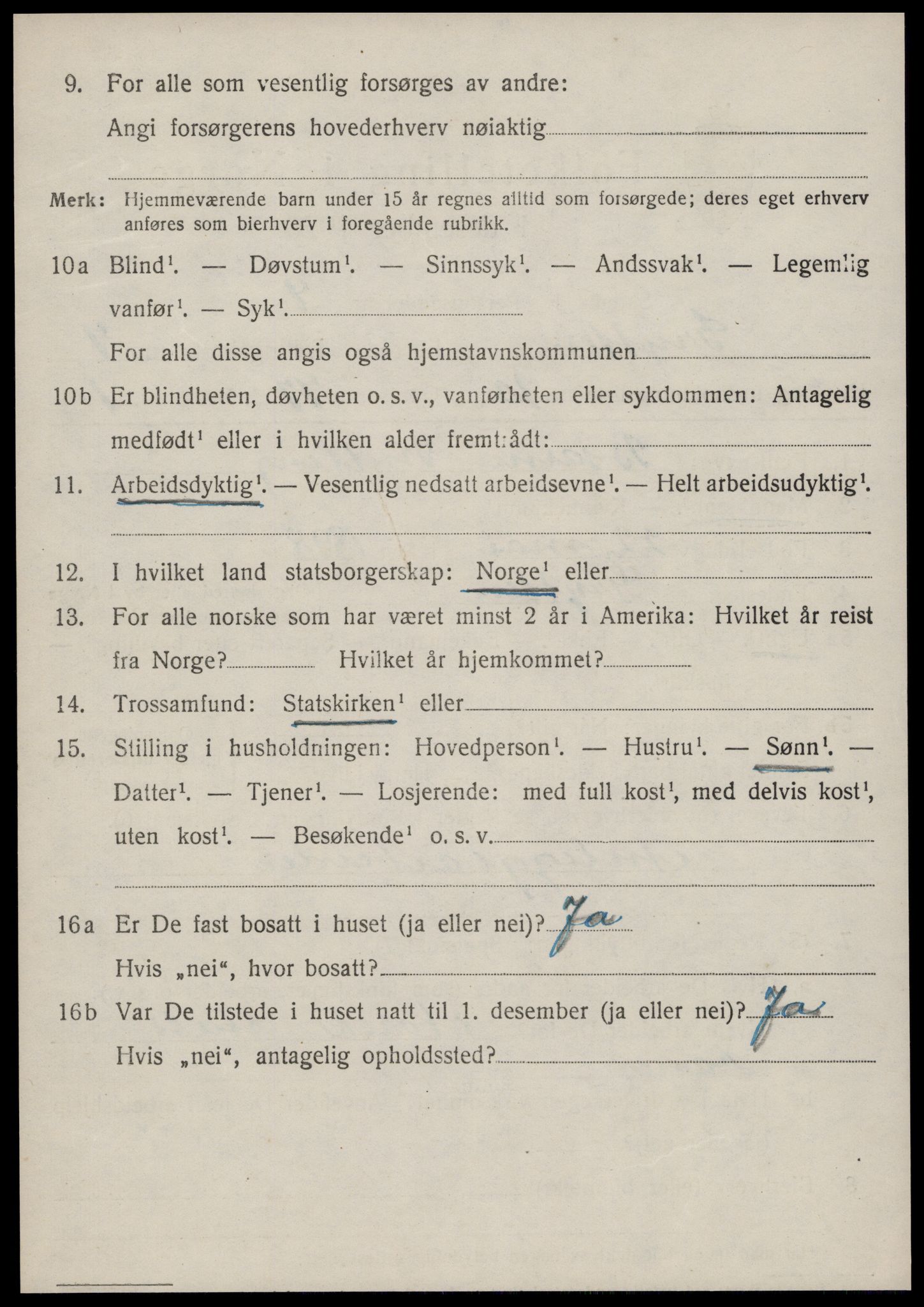 SAT, 1920 census for Grytten, 1920, p. 4977