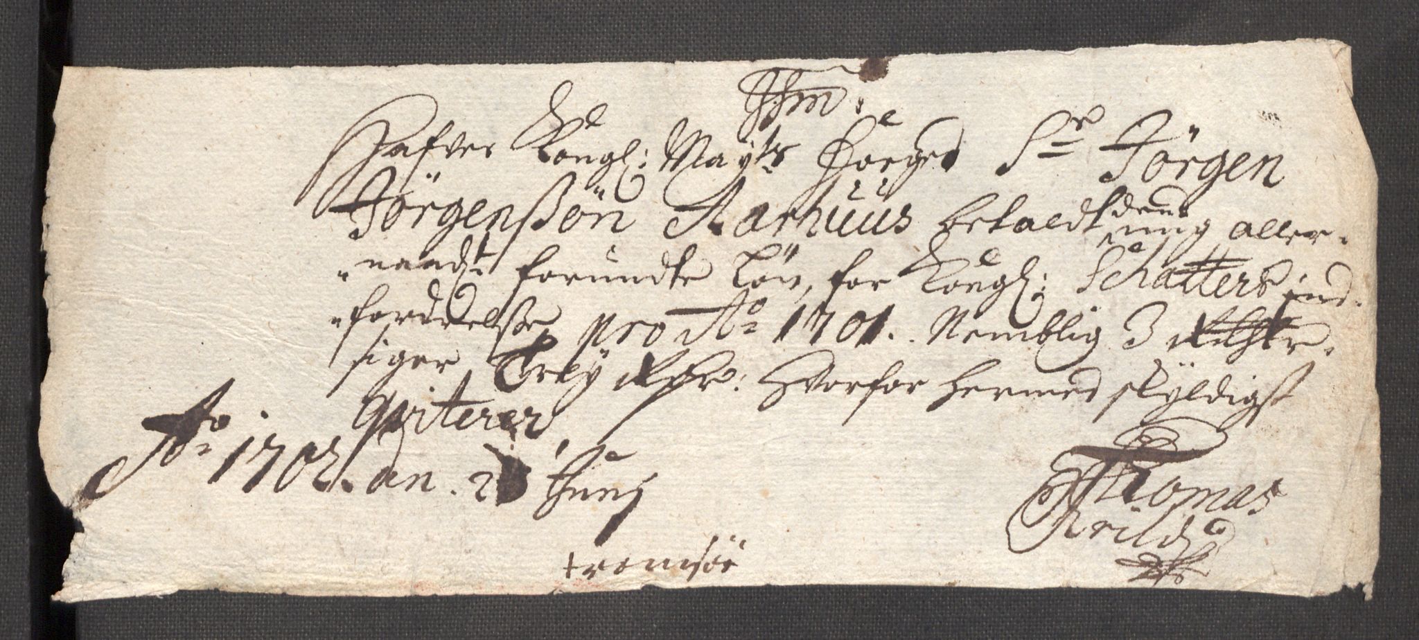 Rentekammeret inntil 1814, Reviderte regnskaper, Fogderegnskap, AV/RA-EA-4092/R68/L4755: Fogderegnskap Senja og Troms, 1700-1704, p. 201