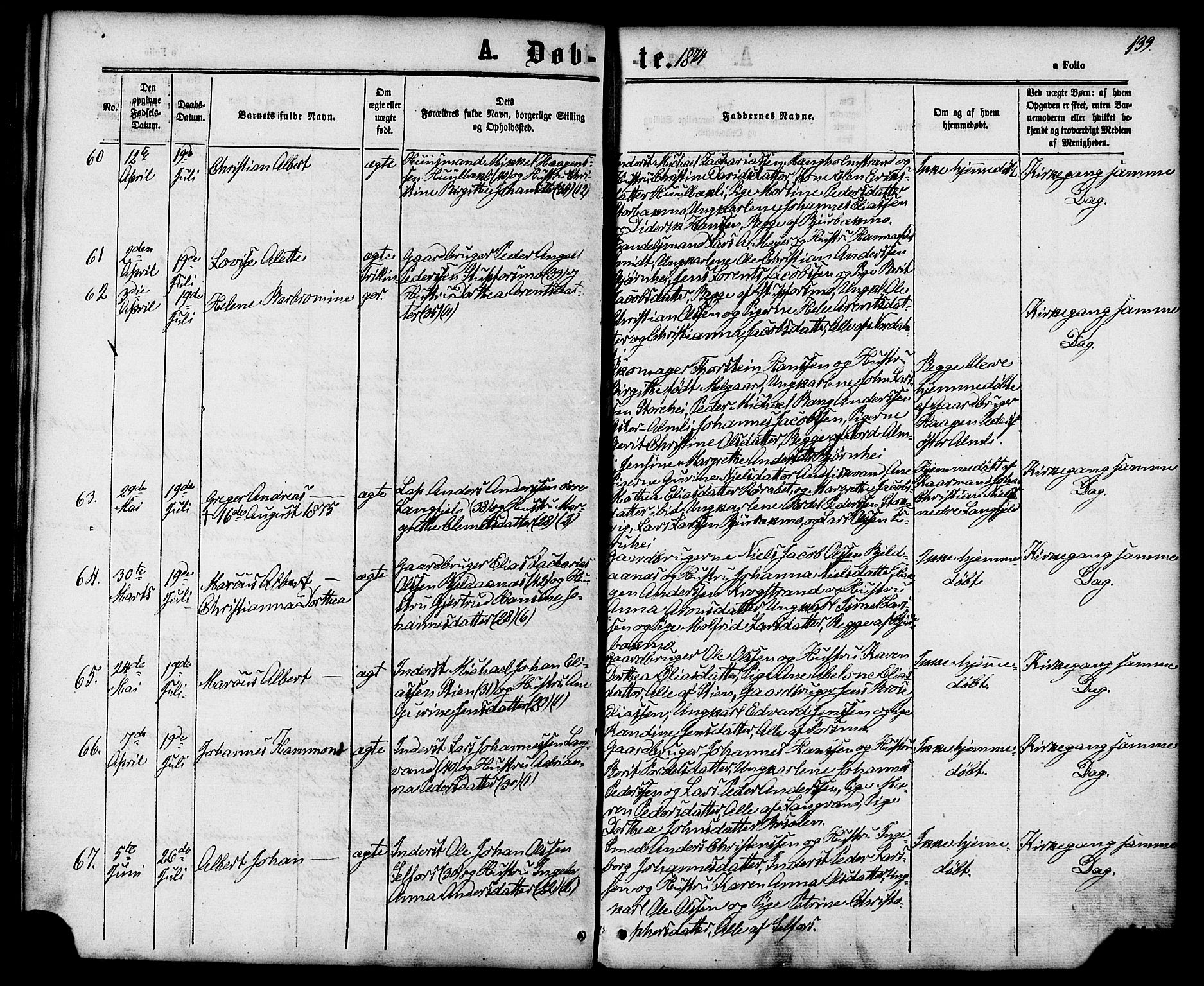 Ministerialprotokoller, klokkerbøker og fødselsregistre - Nordland, AV/SAT-A-1459/827/L0393: Parish register (official) no. 827A05, 1863-1883, p. 139