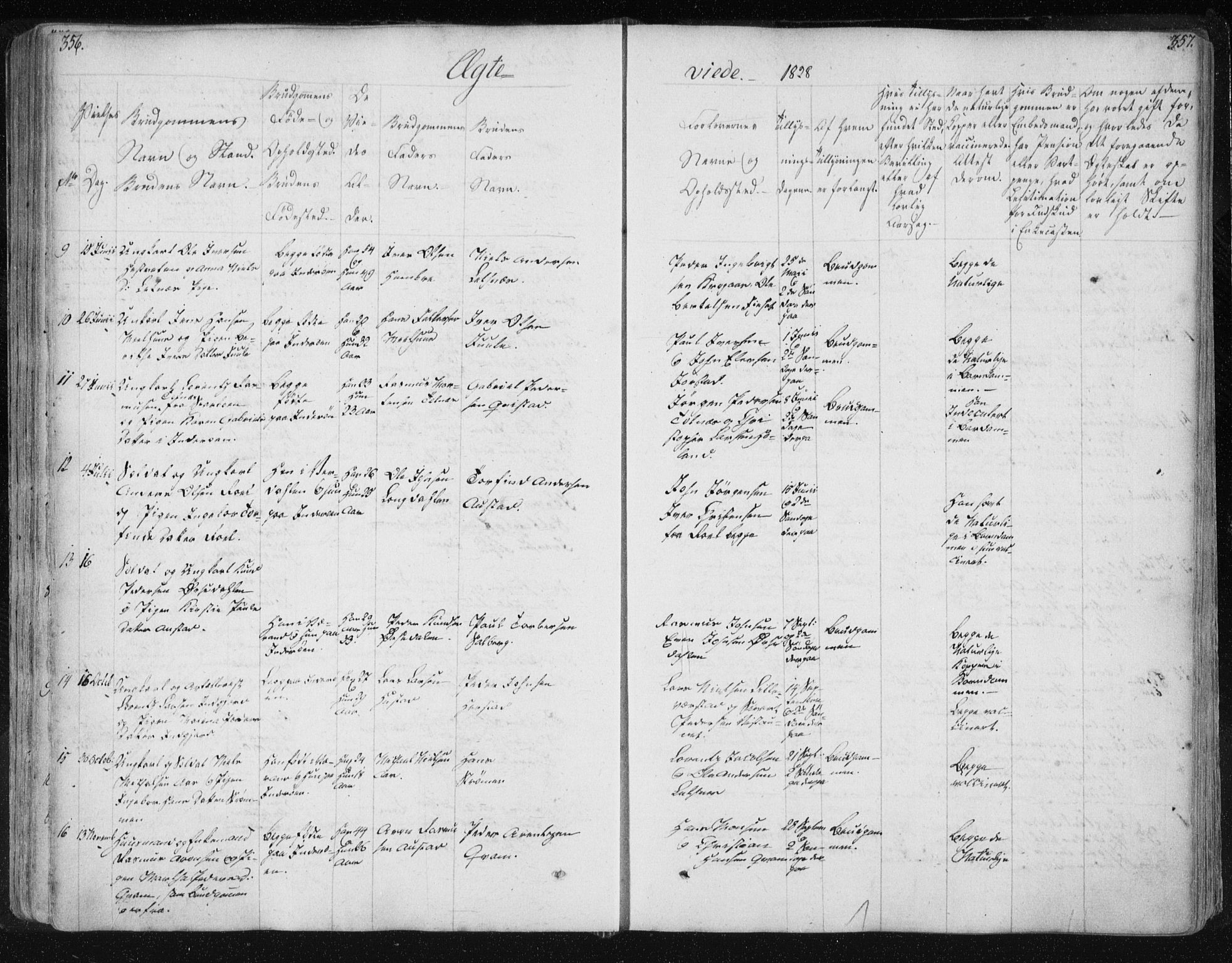Ministerialprotokoller, klokkerbøker og fødselsregistre - Nord-Trøndelag, SAT/A-1458/730/L0276: Parish register (official) no. 730A05, 1822-1830, p. 356-357