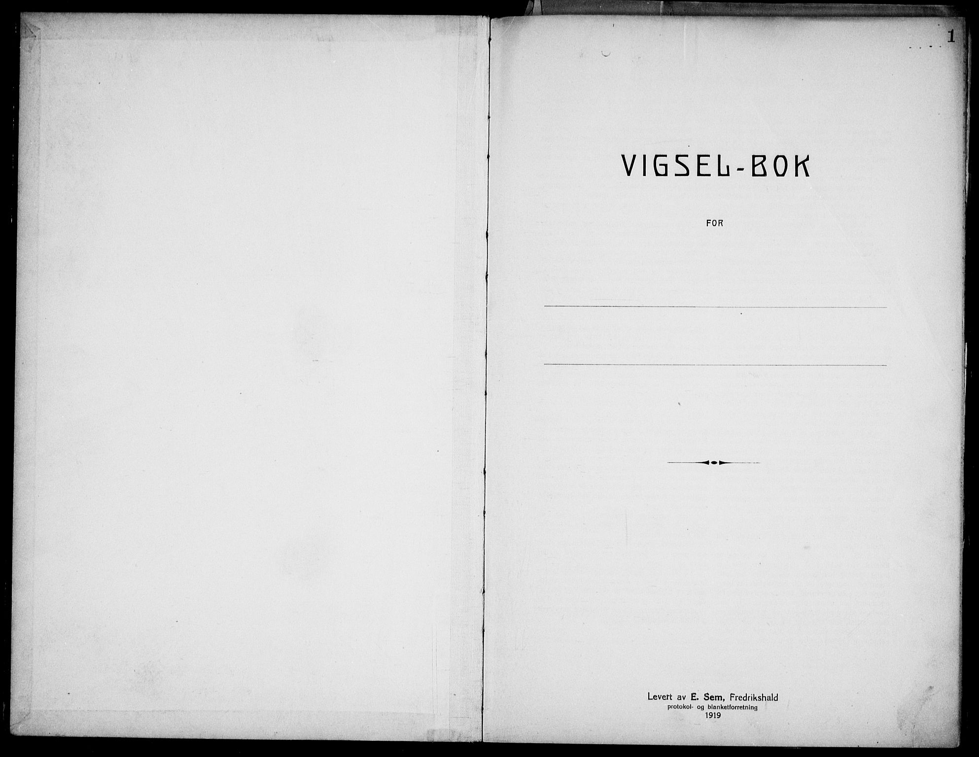 Kristi menighet Oslo , SAO/PAO-0220/D/L0002: Marriage register (dissenter) no. 2, 1920-1936, p. 1