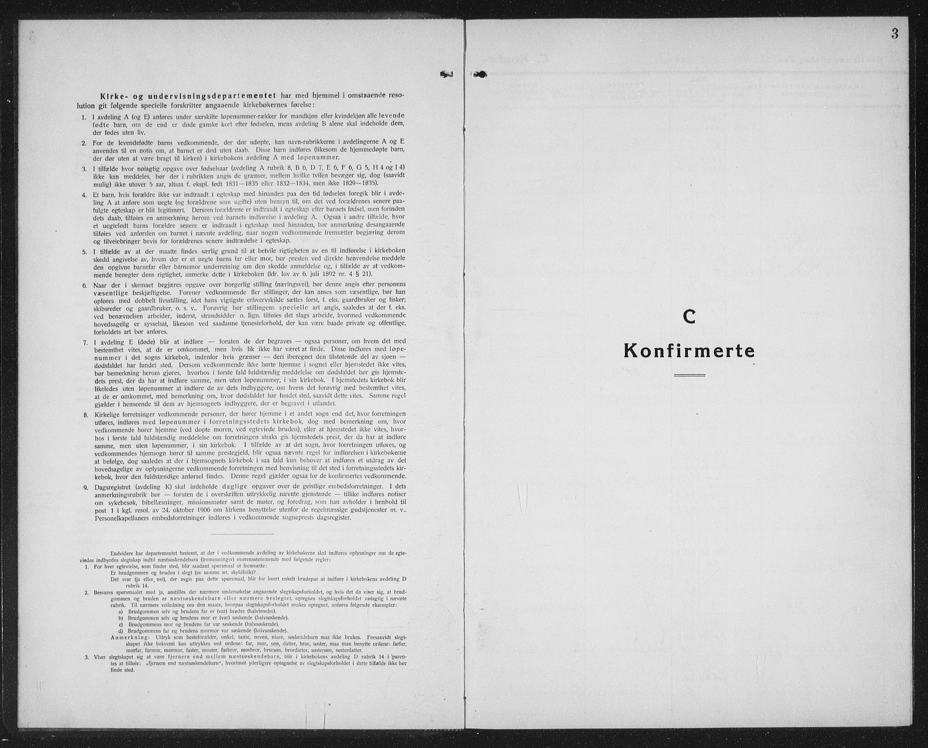 Ministerialprotokoller, klokkerbøker og fødselsregistre - Sør-Trøndelag, SAT/A-1456/603/L0175: Parish register (copy) no. 603C03, 1923-1941, p. 3