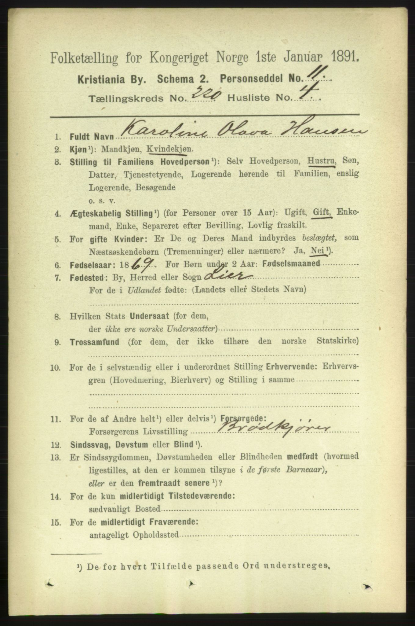 RA, 1891 census for 0301 Kristiania, 1891, p. 130725