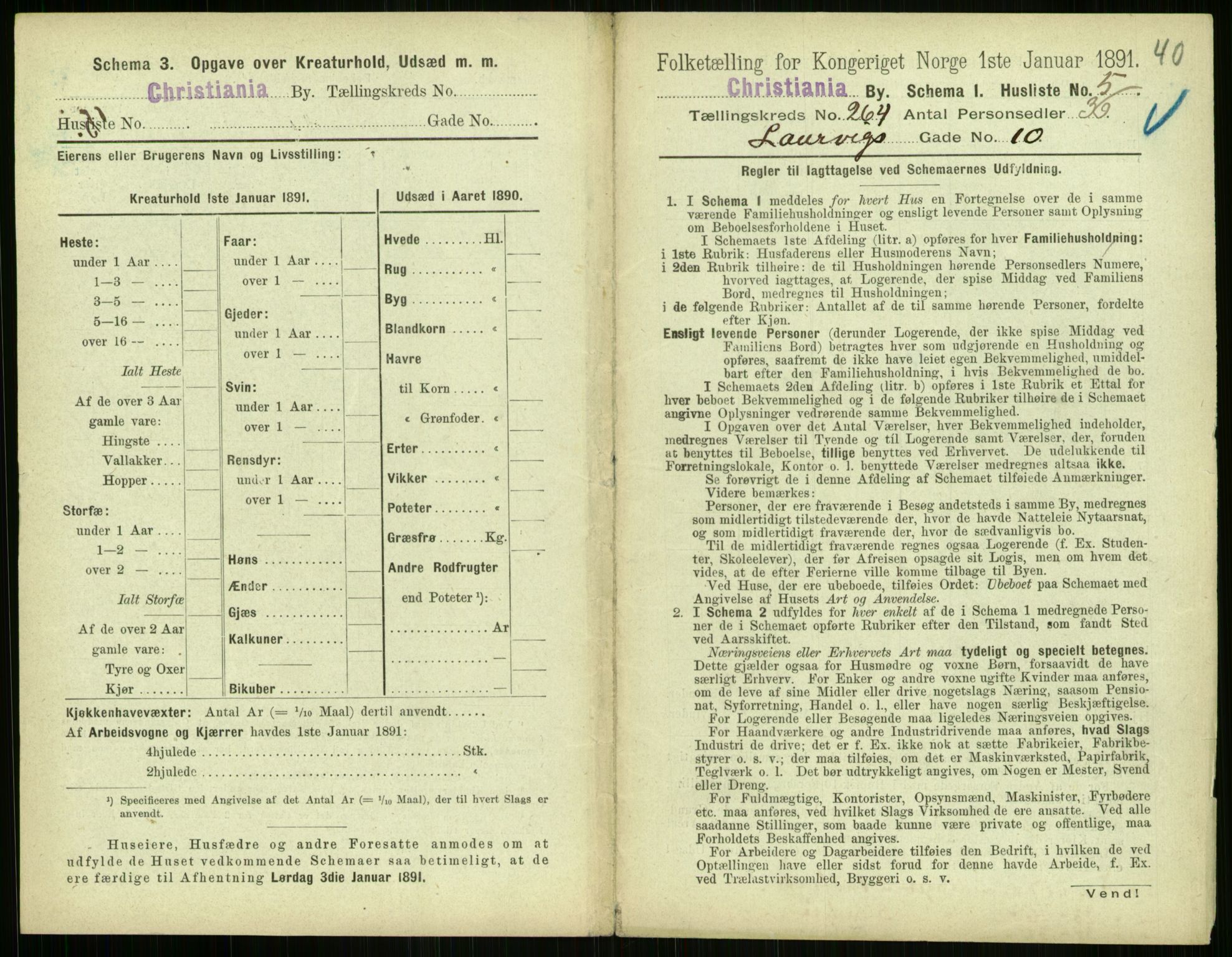 RA, 1891 census for 0301 Kristiania, 1891, p. 160289