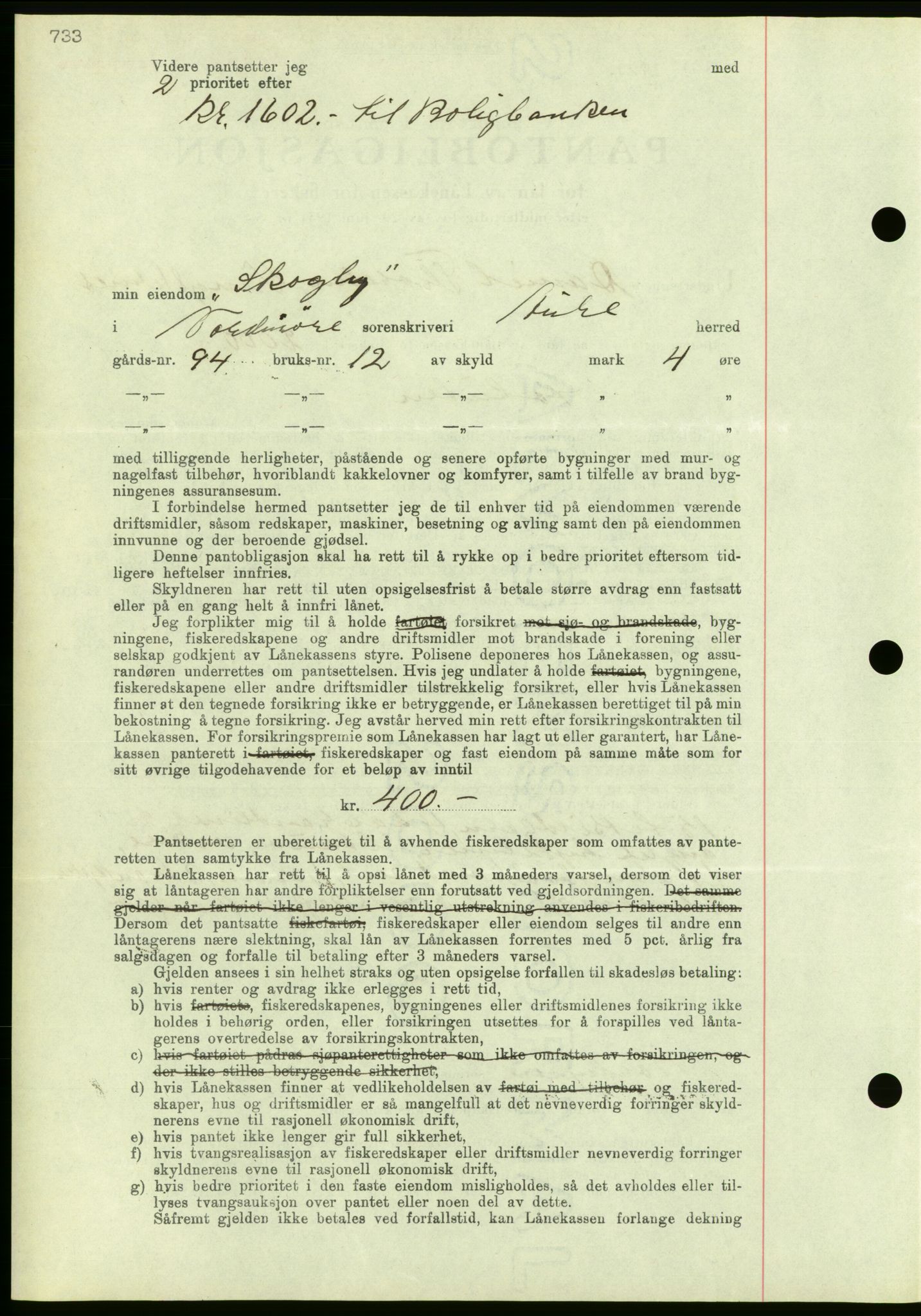 Nordmøre sorenskriveri, AV/SAT-A-4132/1/2/2Ca/L0090: Mortgage book no. B80, 1936-1937, Diary no: : 65/1937