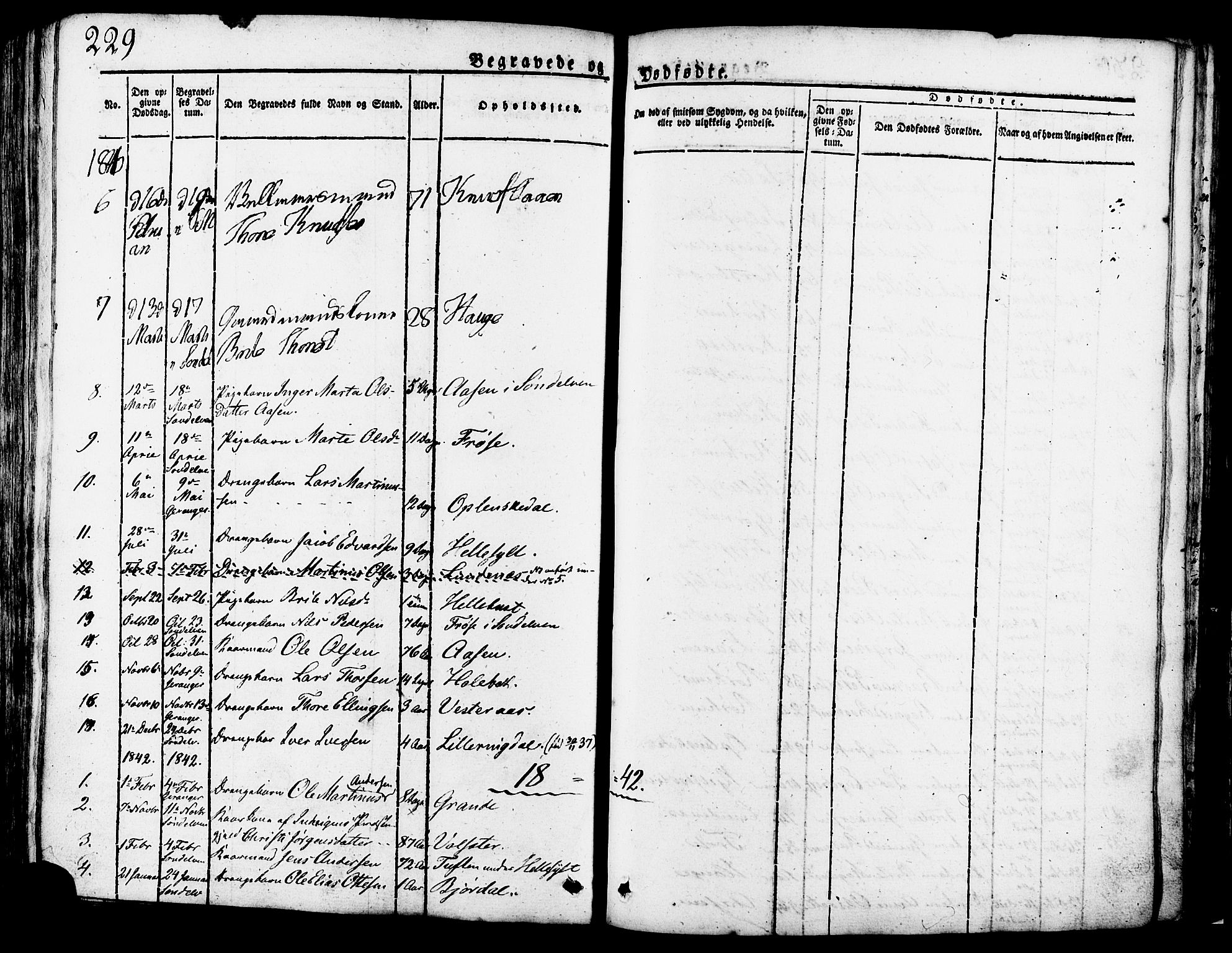 Ministerialprotokoller, klokkerbøker og fødselsregistre - Møre og Romsdal, SAT/A-1454/517/L0221: Parish register (official) no. 517A01, 1827-1858, p. 229