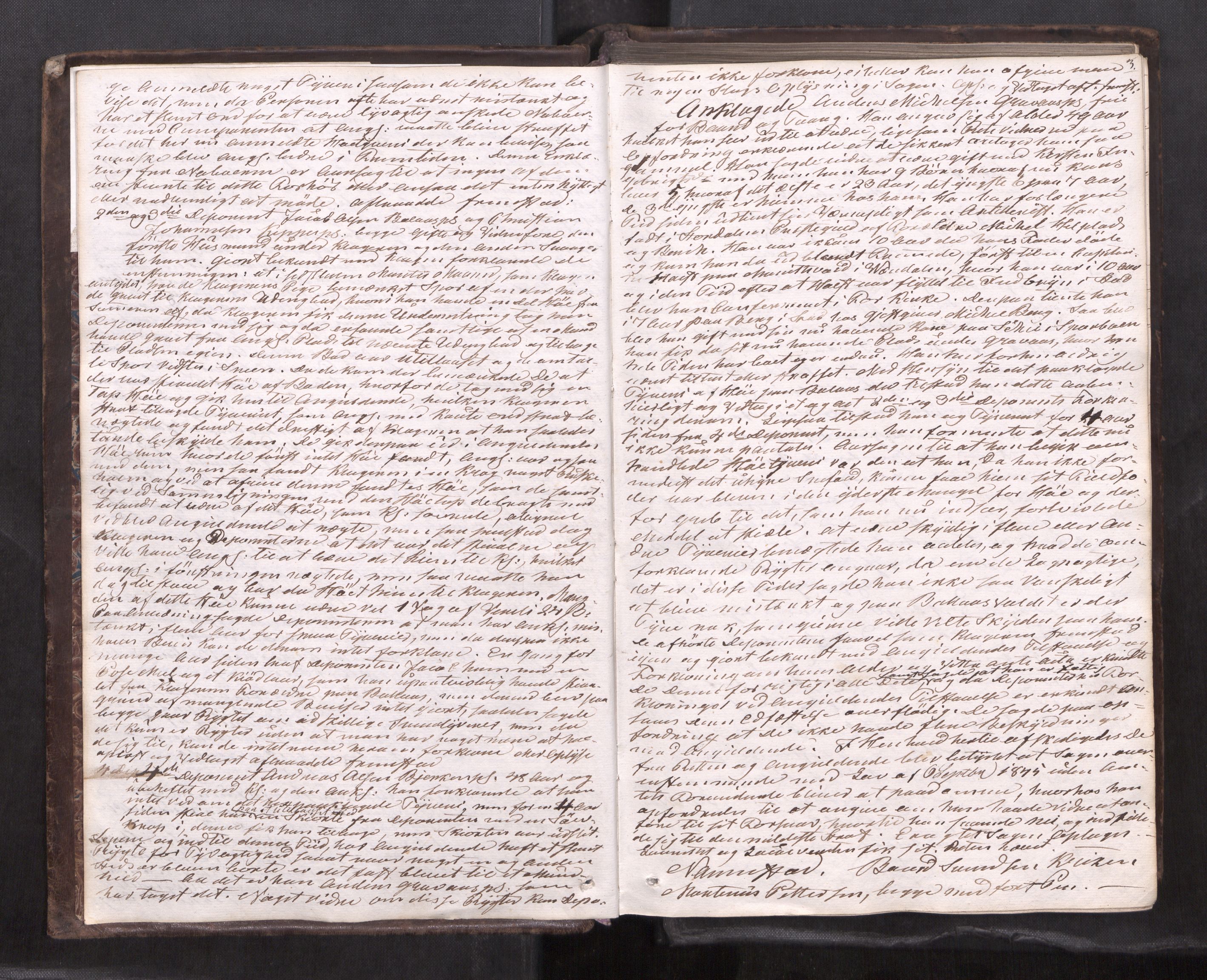 Inderøy sorenskriveri, AV/SAT-A-4147/1/1/1B/L0011: Ekstrarettsprotokoll, 1849-1854, p. 2b-3a