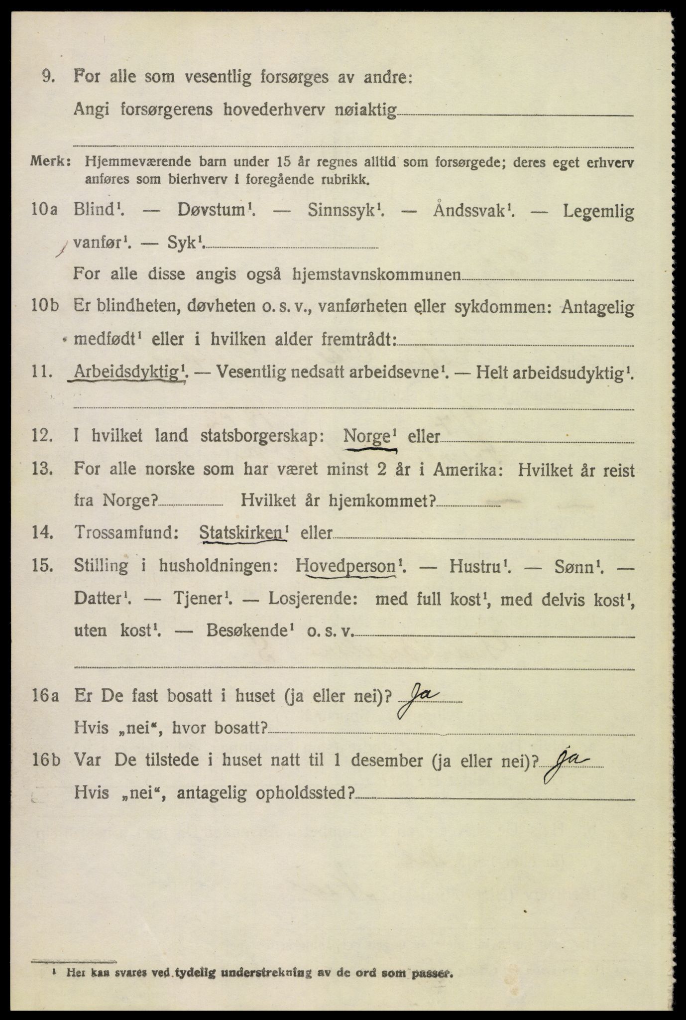 SAH, 1920 census for Tolga, 1920, p. 7378