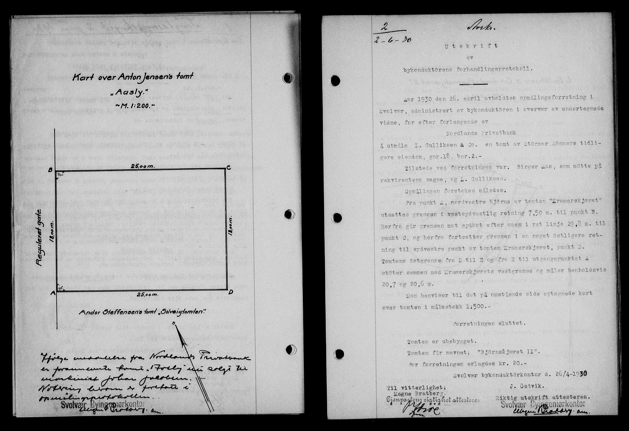 Lofoten sorenskriveri, SAT/A-0017/1/2/2C/L0021b: Mortgage book no. 21b, 1930-1930, Deed date: 02.06.1930