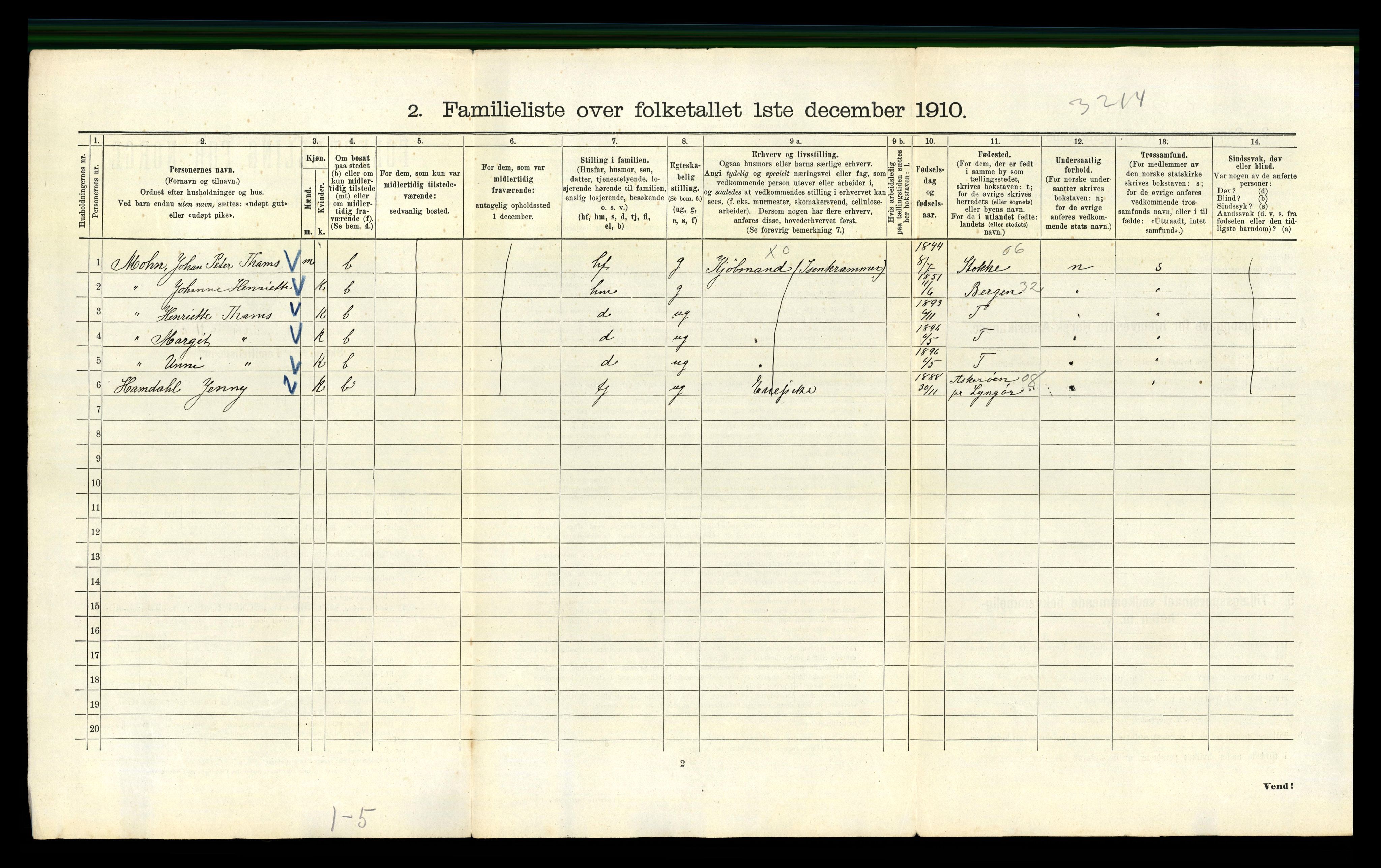 RA, 1910 census for Kristiania, 1910, p. 9486