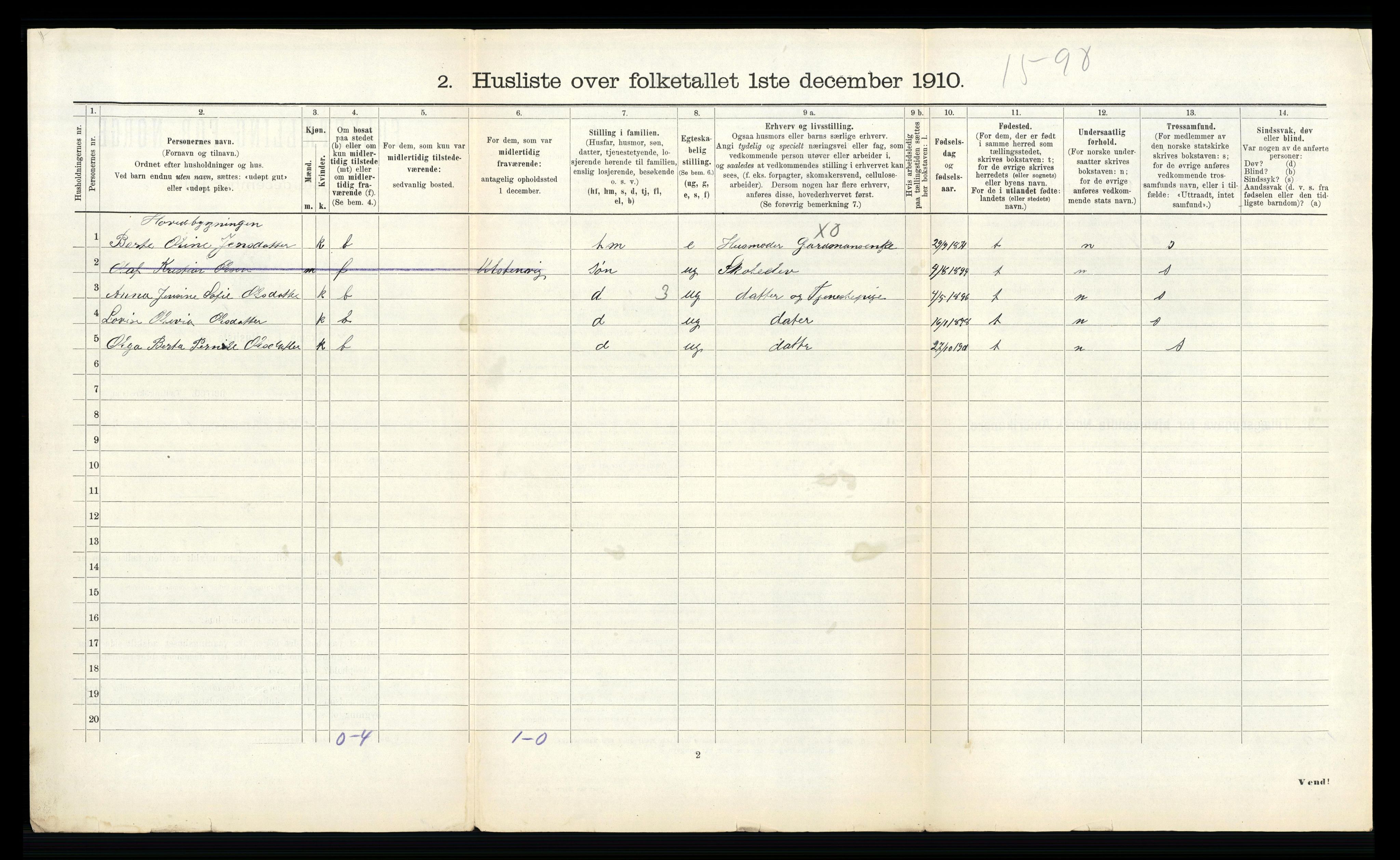 RA, 1910 census for Sykkylven, 1910, p. 602