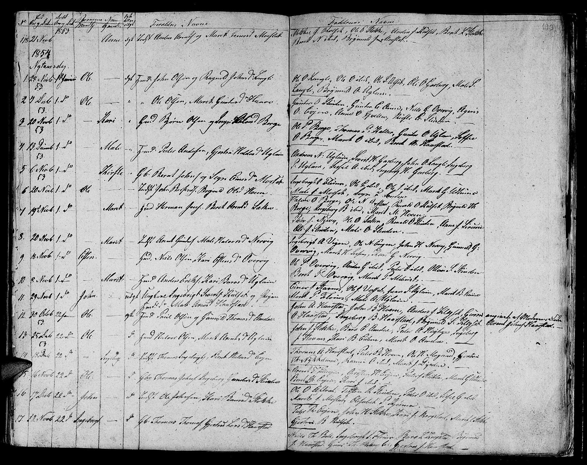 Ministerialprotokoller, klokkerbøker og fødselsregistre - Sør-Trøndelag, AV/SAT-A-1456/695/L1154: Parish register (copy) no. 695C05, 1842-1858, p. 193