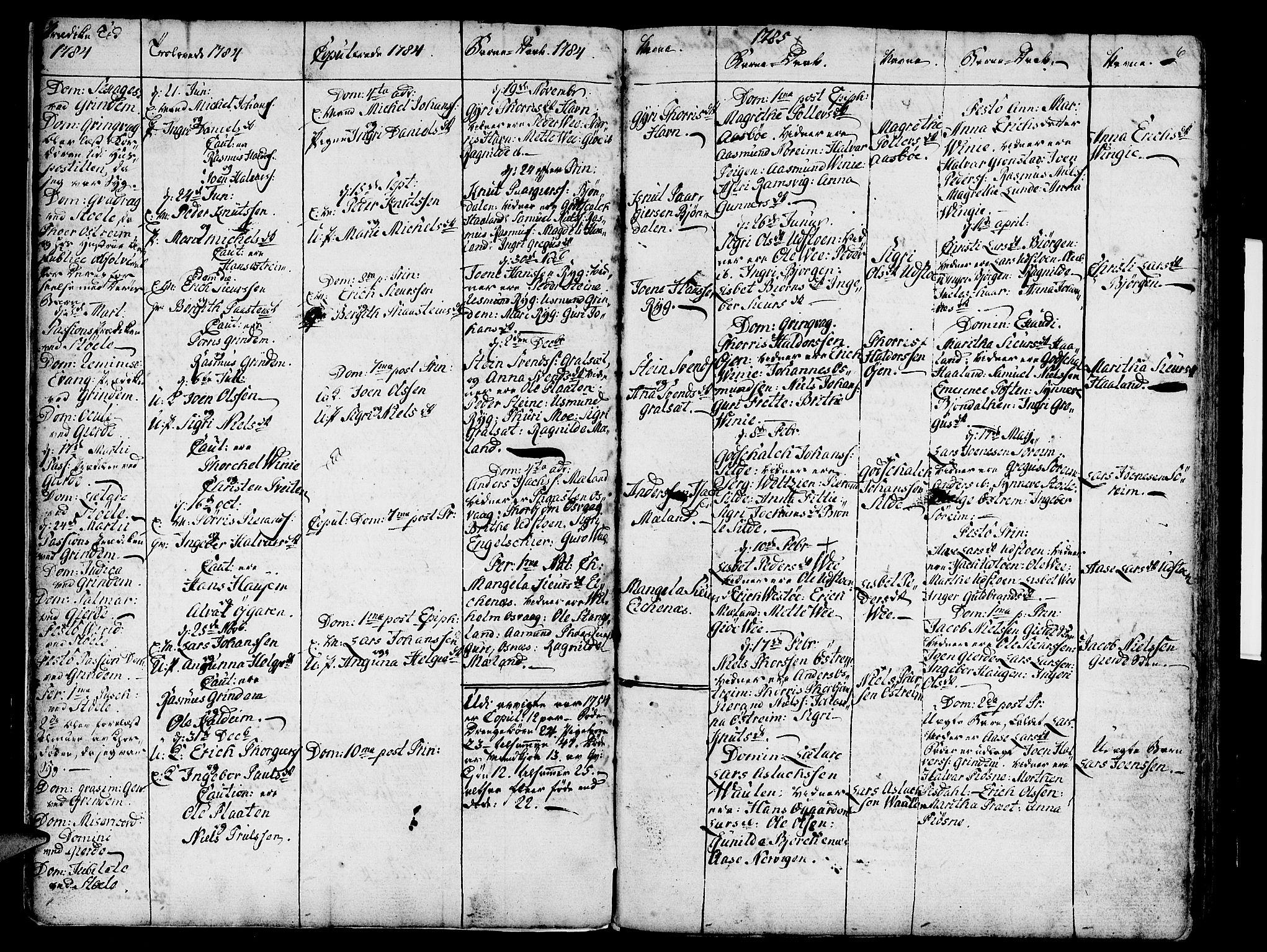 Etne sokneprestembete, SAB/A-75001/H/Haa: Parish register (official) no. A 4, 1782-1807, p. 6