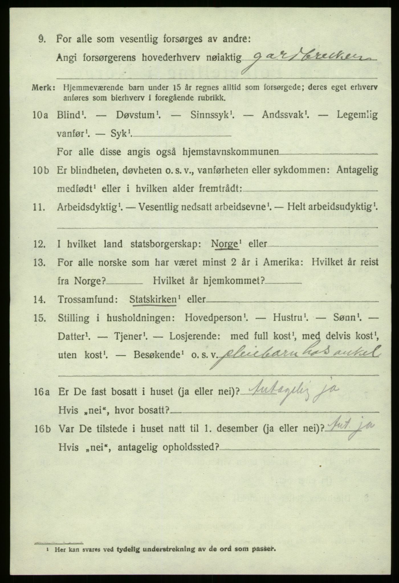 SAB, 1920 census for Eid, 1920, p. 3737