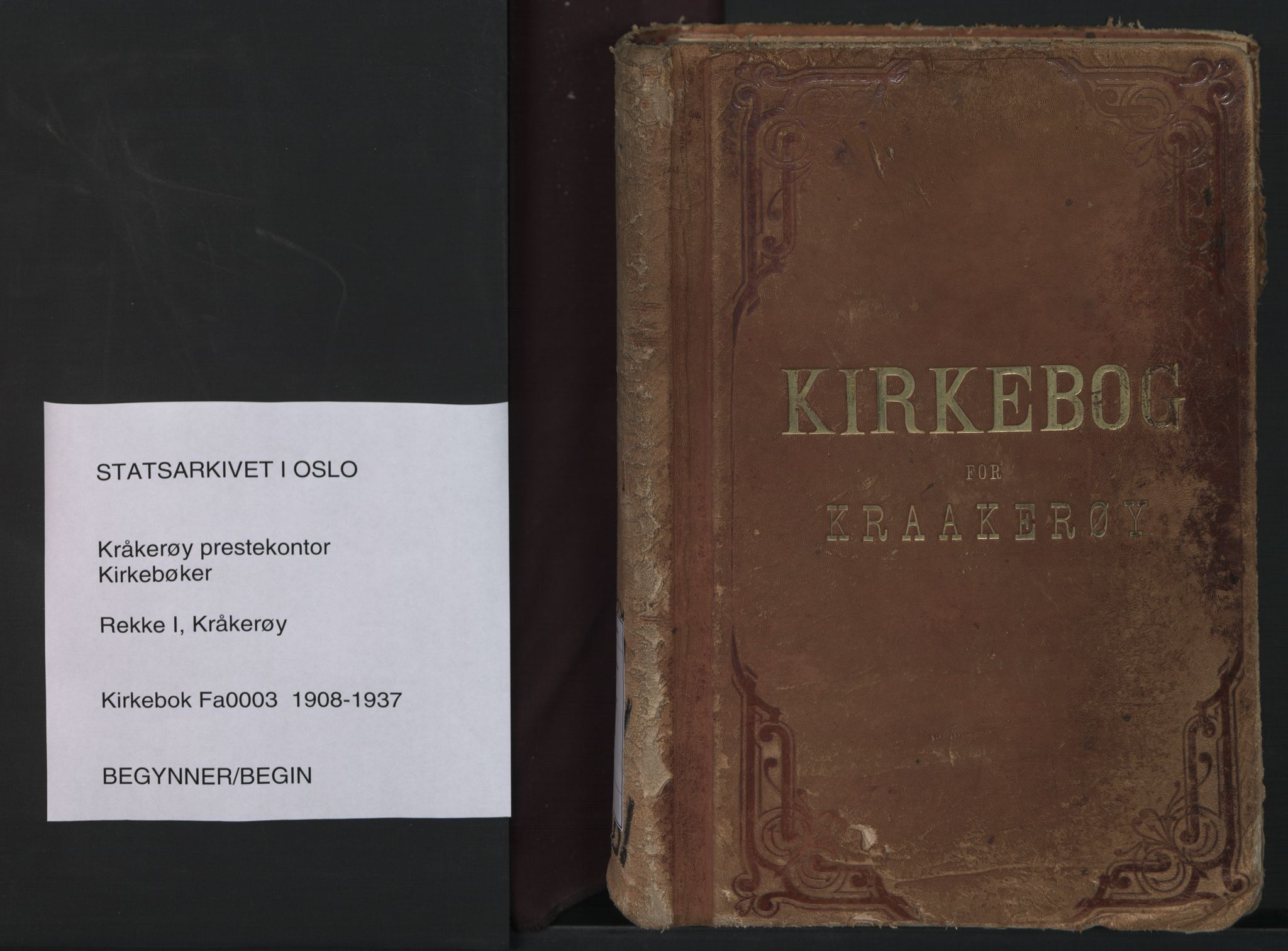 Kråkerøy prestekontor Kirkebøker, SAO/A-10912/F/Fa/L0003: Parish register (official) no. 3, 1908-1937