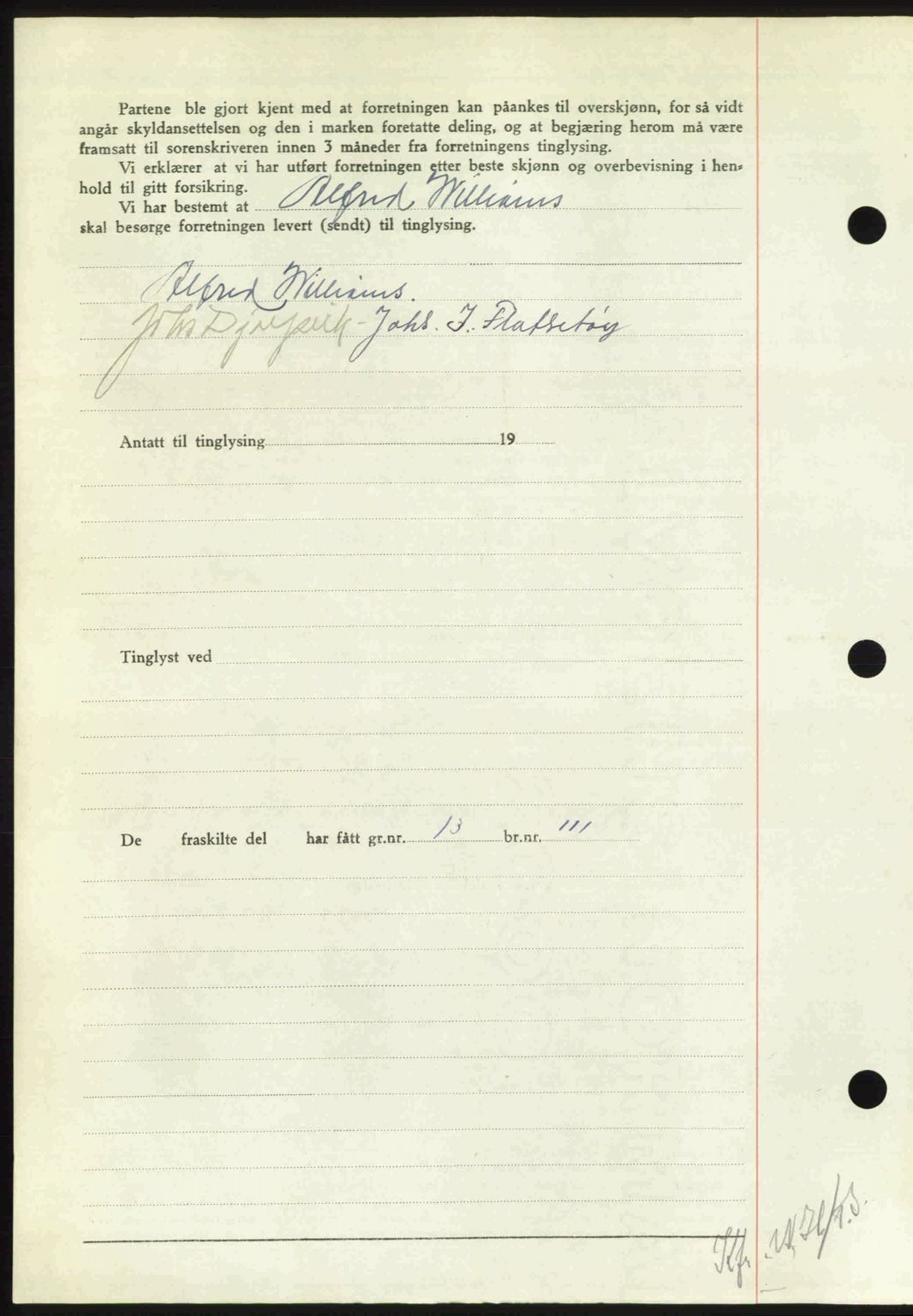 Nordmøre sorenskriveri, AV/SAT-A-4132/1/2/2Ca: Mortgage book no. A106, 1947-1947, Diary no: : 2468/1947