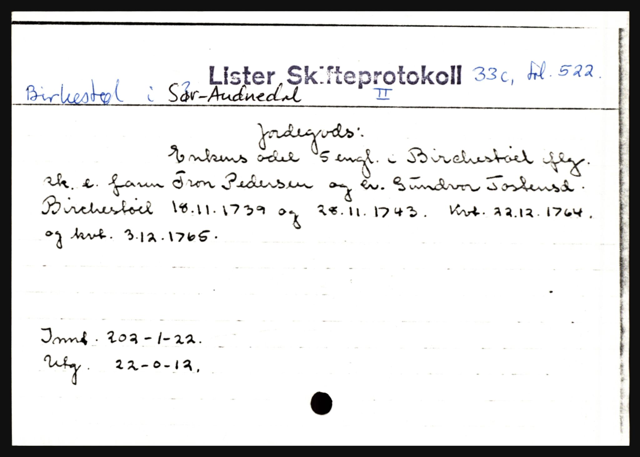 Lister sorenskriveri, AV/SAK-1221-0003/H, p. 2227