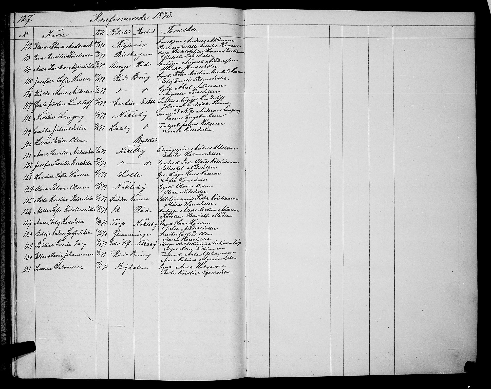 Glemmen prestekontor Kirkebøker, AV/SAO-A-10908/G/Ga/L0005: Parish register (copy) no. 5, 1876-1893, p. 127-128